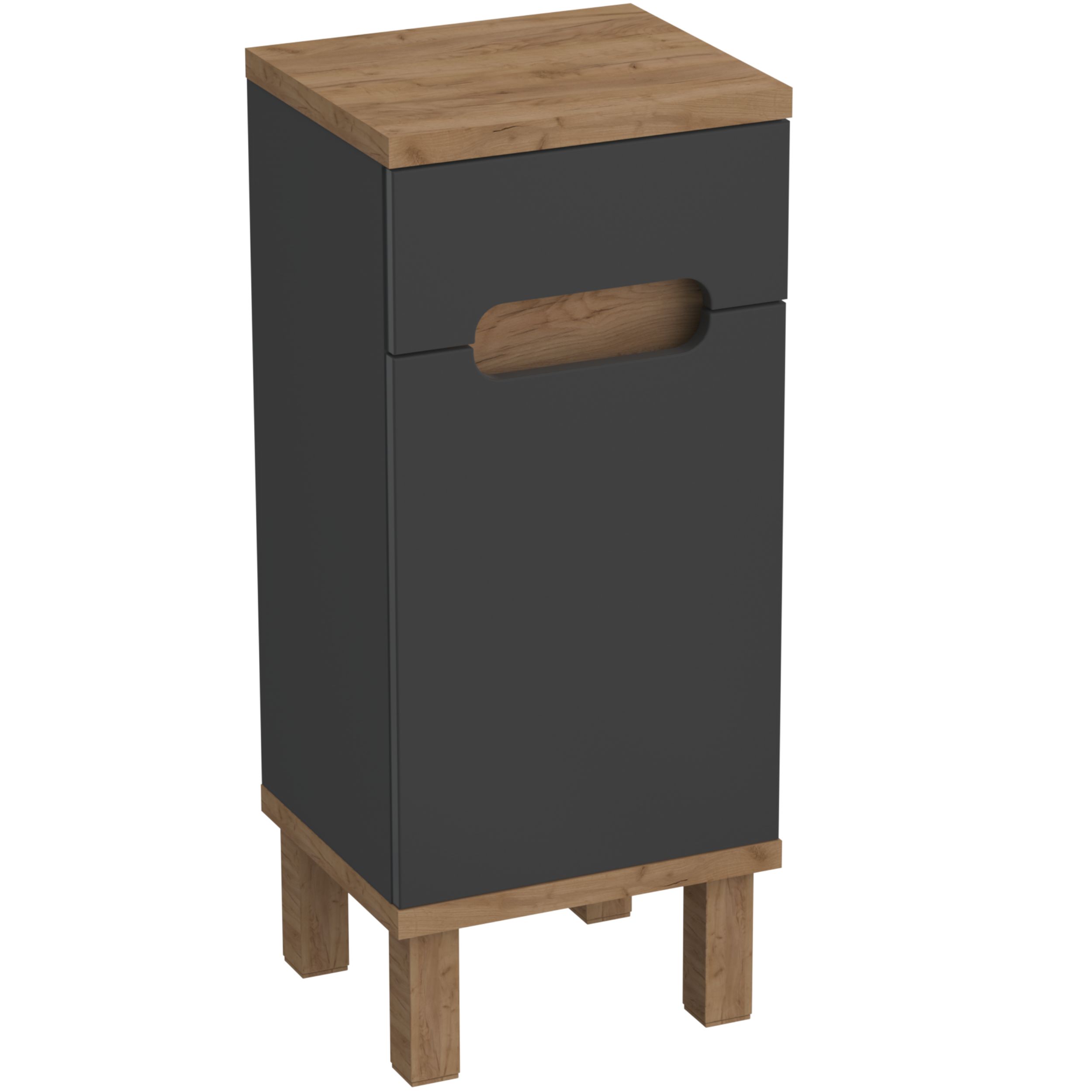 Darmowa Dostawa - Szafka 35.2x30.1x82.4 cm boczna stojąca dąb Strama Ovo 1230003