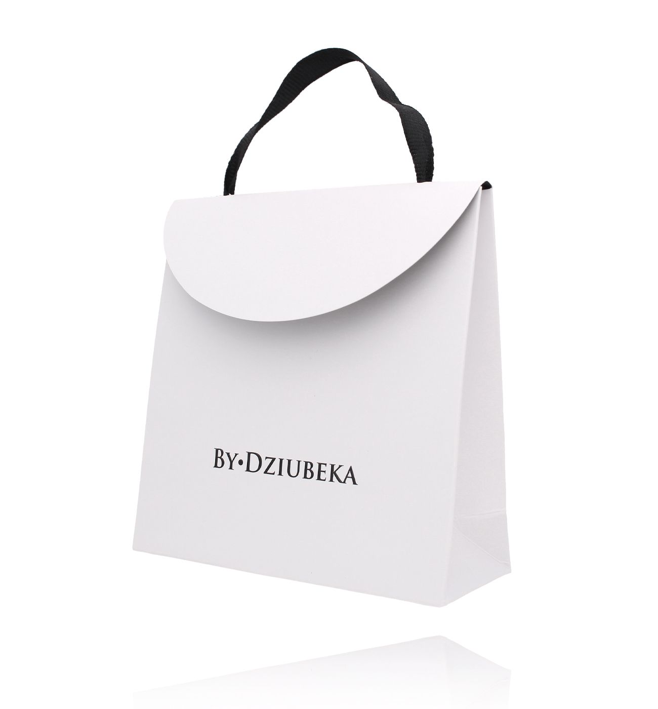 Torebka prezentowa biała mała - By Dziubeka