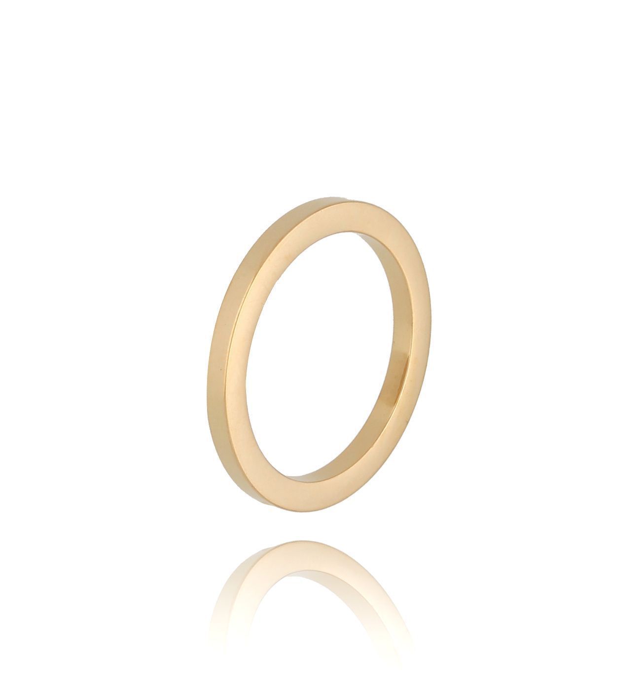 Pierścionek złoty ze stali szlachetnej Kylie - By Dziubeka