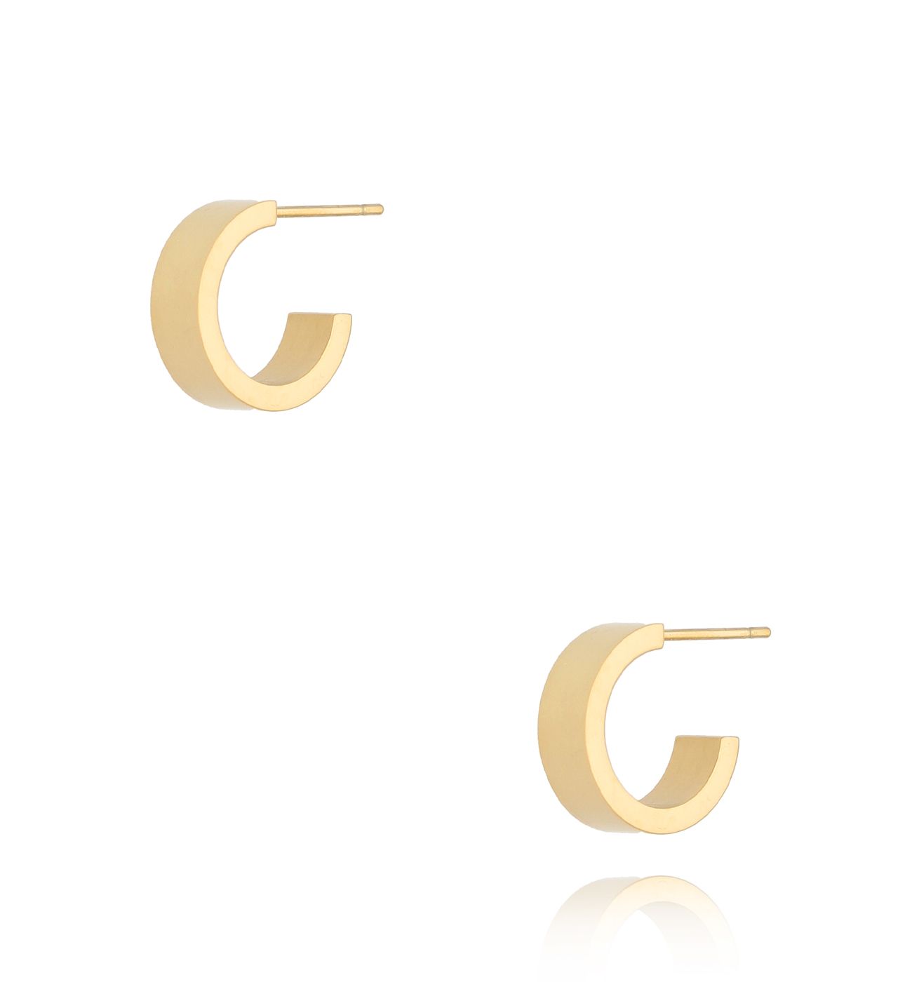 Kolczyki złote kółka Doha - By Dziubeka