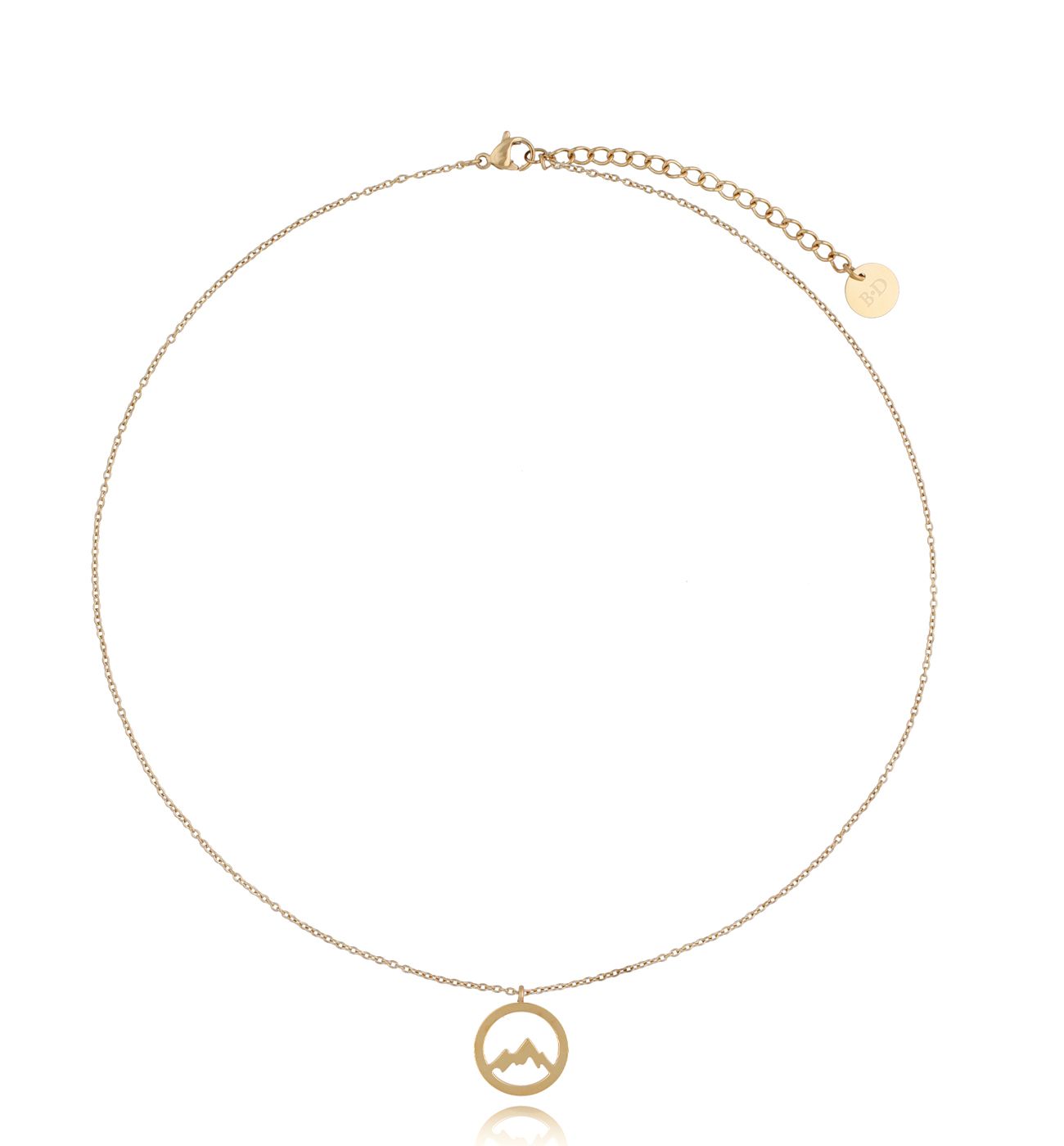 Naszyjnik ze stali szlachetnej pozłacany Again - By Dziubeka