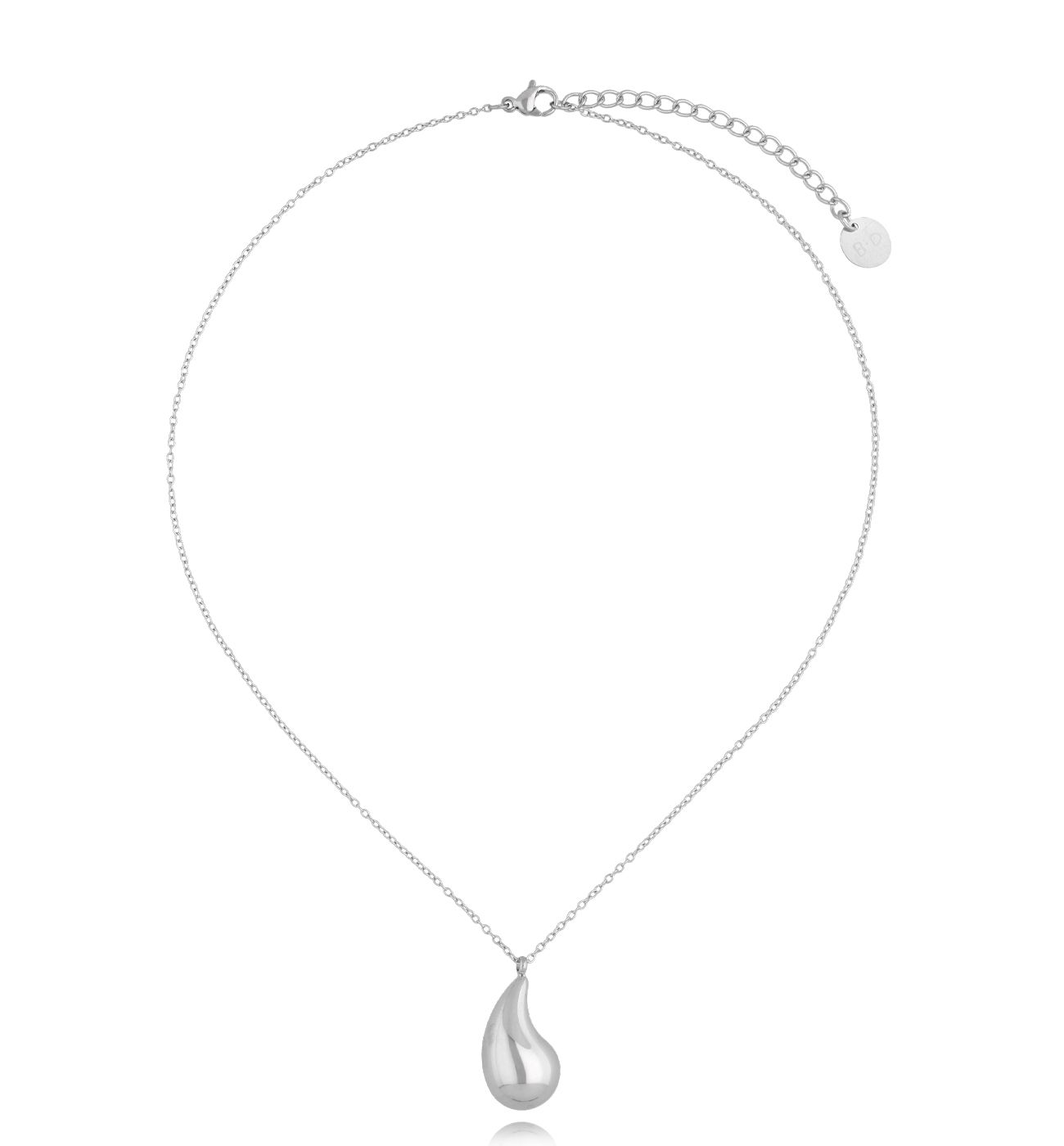 Naszyjnik ze srebrną kroplą Kylie - By Dziubeka