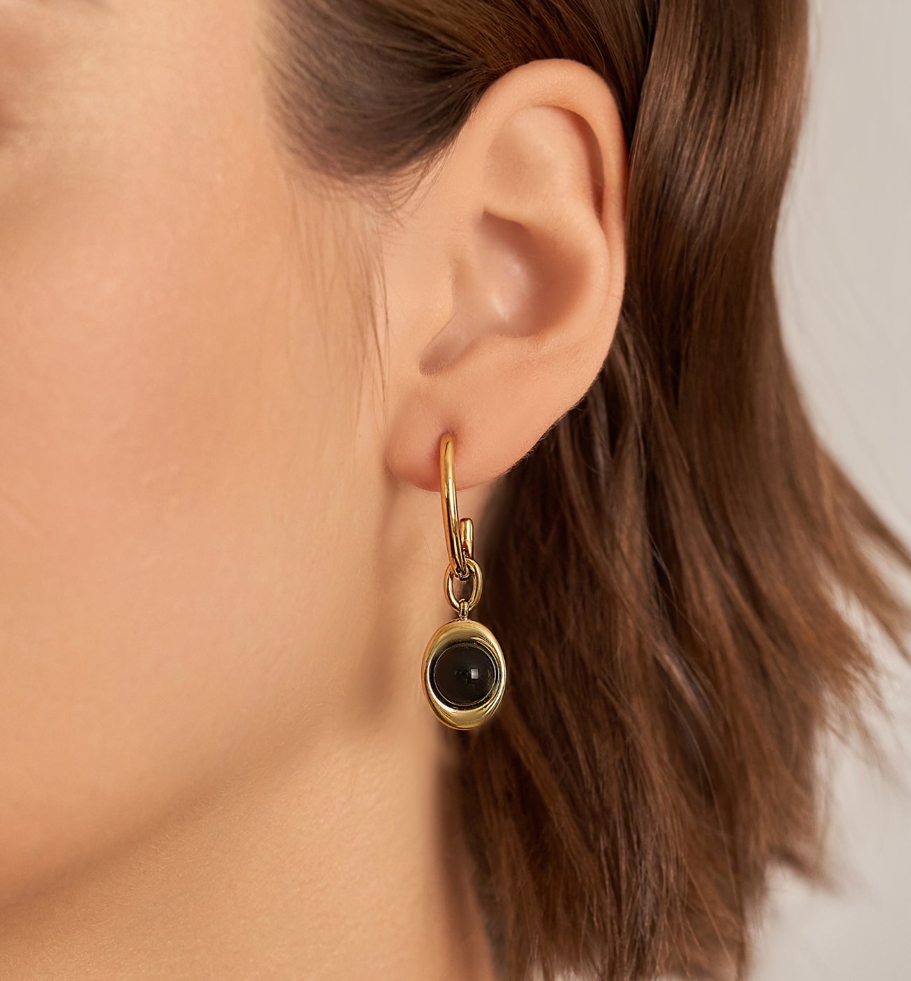 Kolczyki złote z agatami Dazzle - By Dziubeka