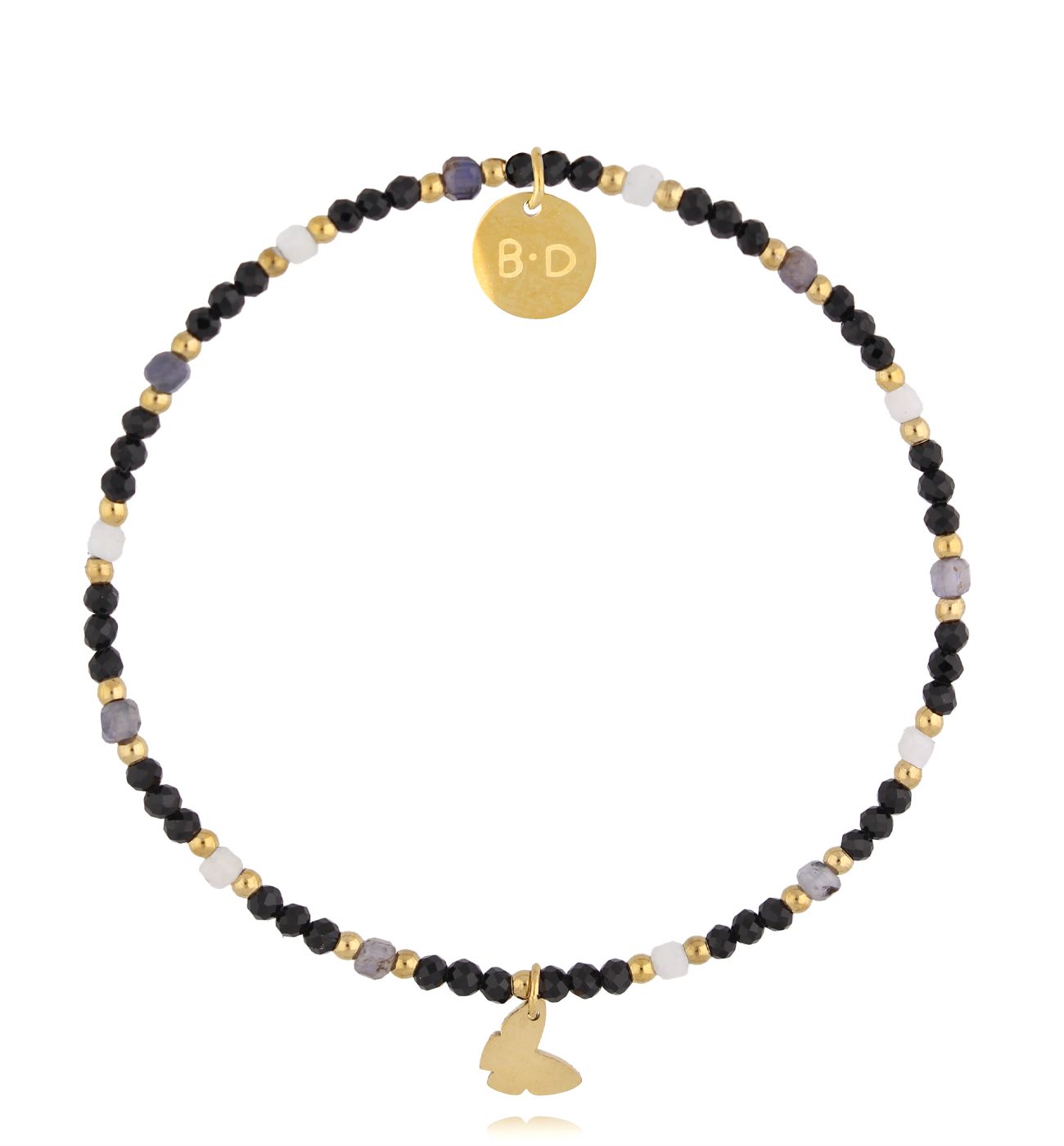 Bransoletka z turmalinami i kamieniami księżycowymi BTW3070