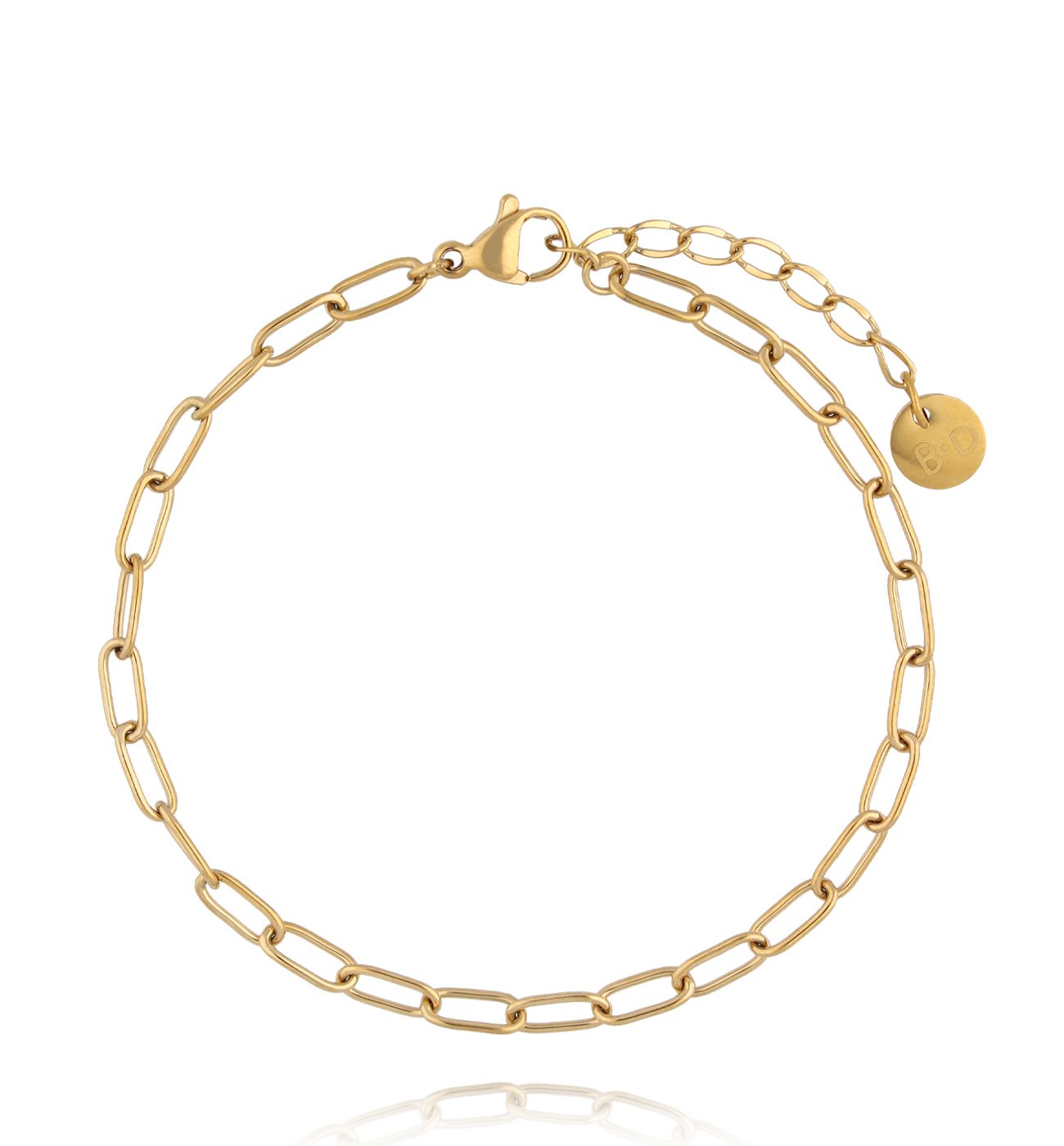 Bransoletka z łańcuszkiem złota BSY0375 - By Dziubeka
