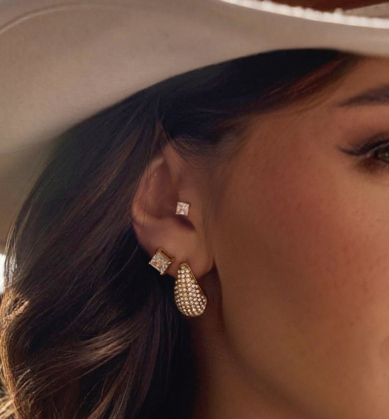 Zestaw kolczyków z cyrkoniami Z0309 - By Dziubeka