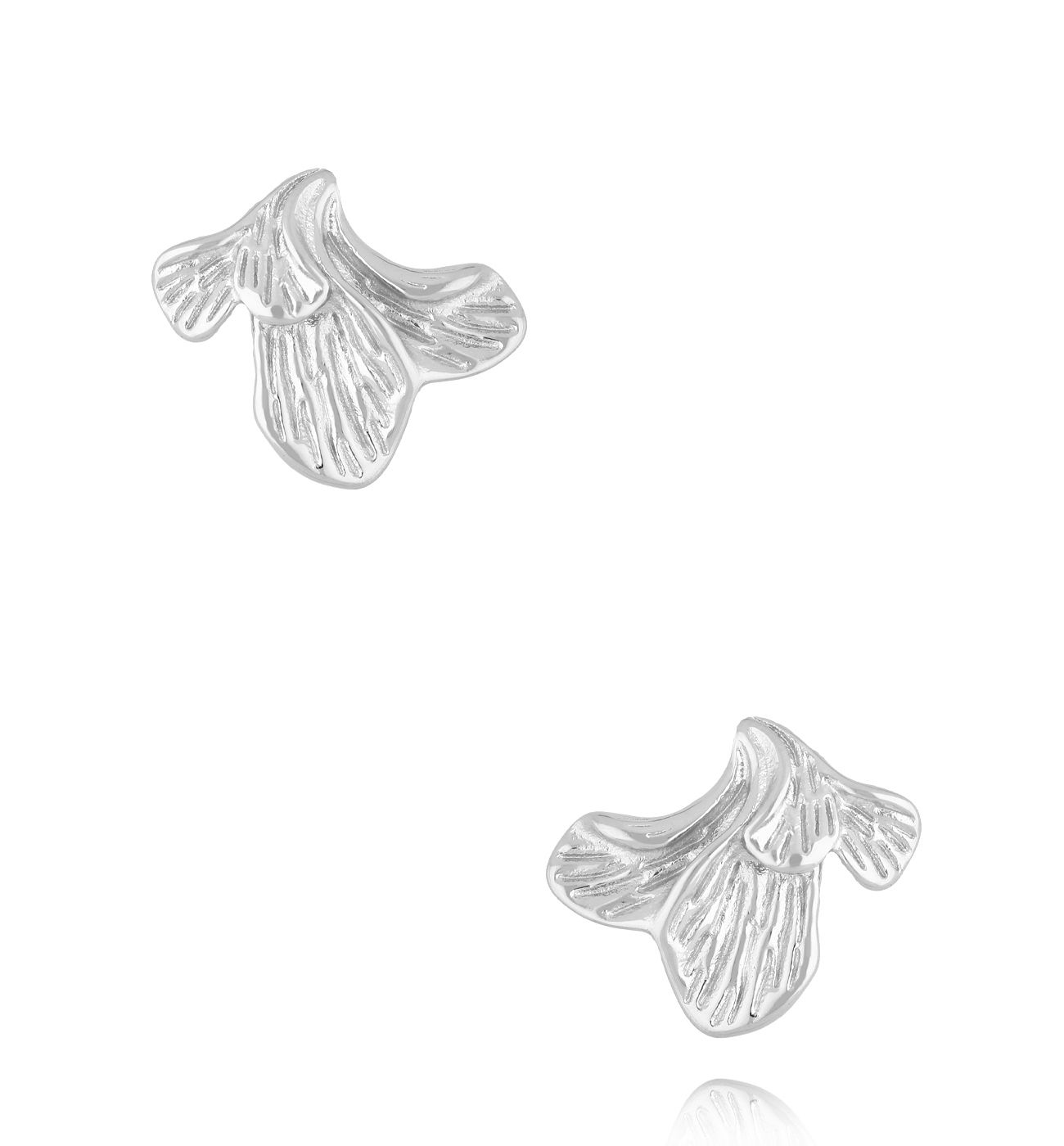 Kolczyki listki srebrne Incantata - By Dziubeka