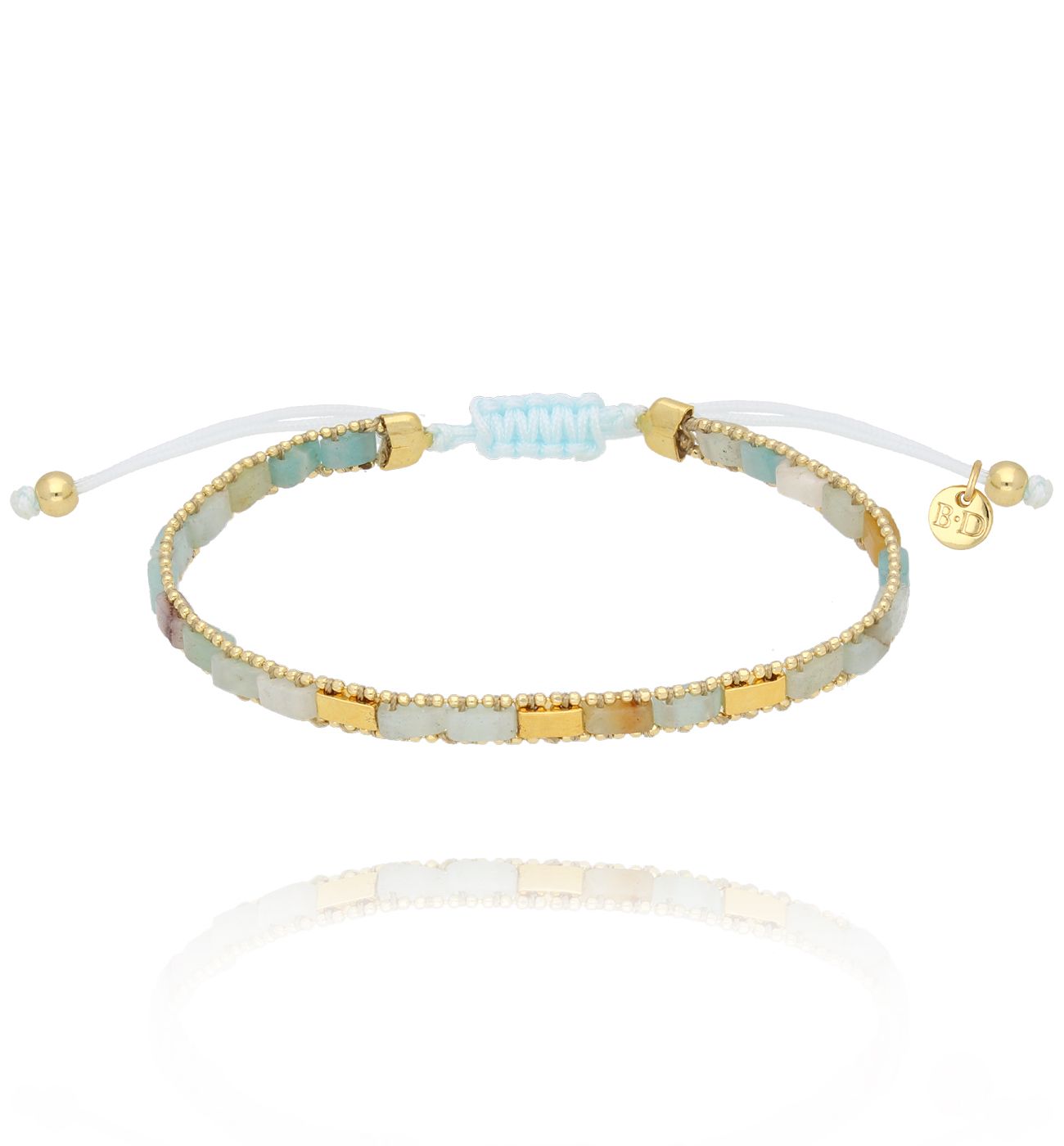 Bransoletka z amazonitami - By Dziubeka