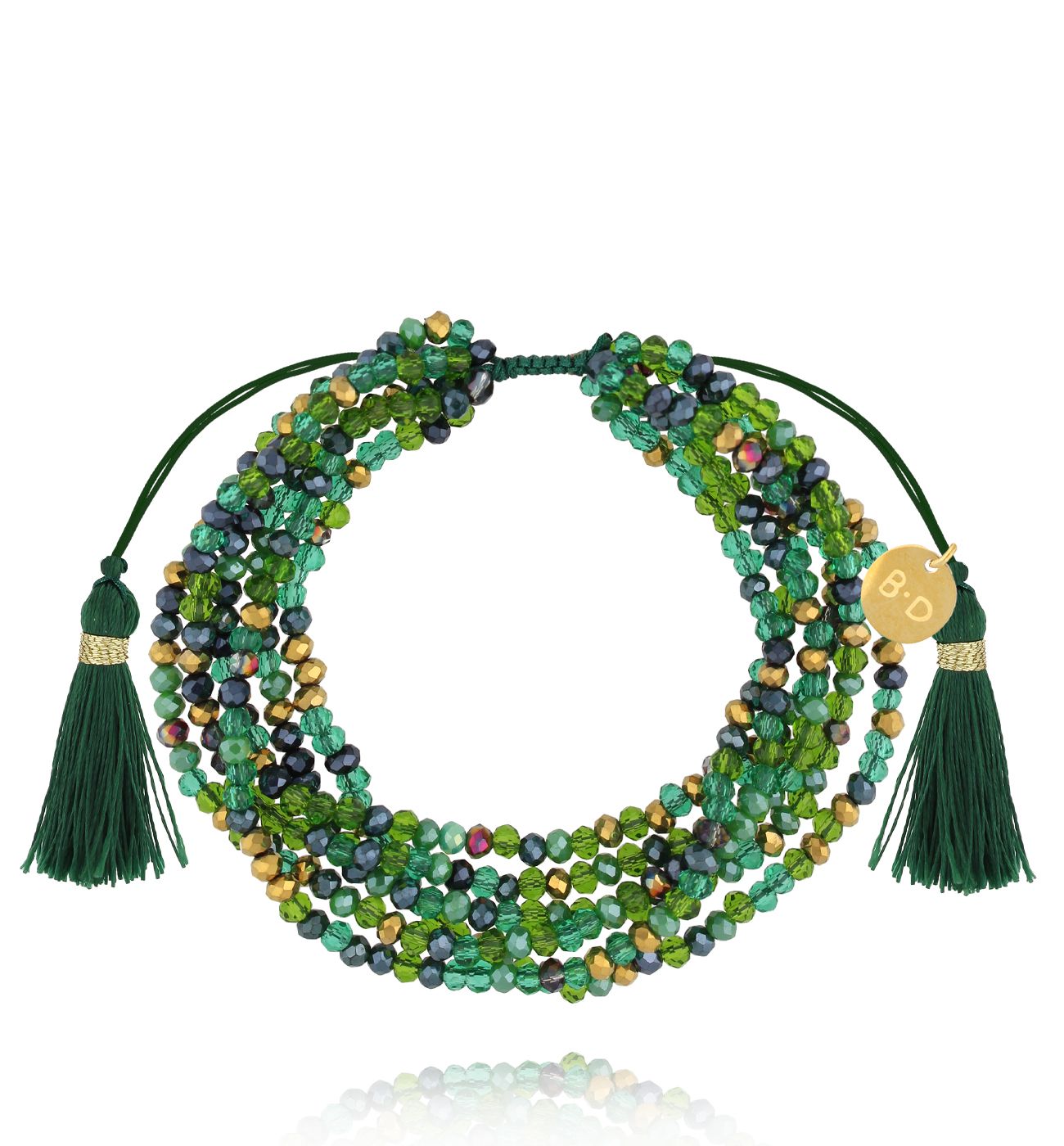 Bransoletka z kryształkami i chwostami Soulmate Spark BCY0294 - By Dziubeka