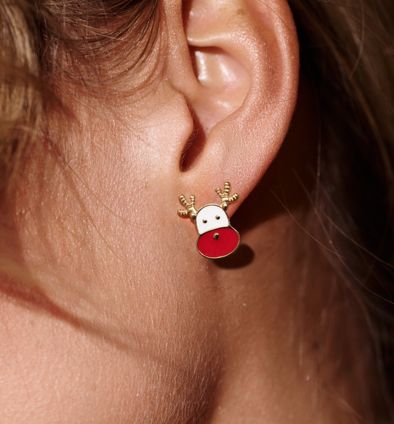 Kolczyki świąteczne renifery KSA2335