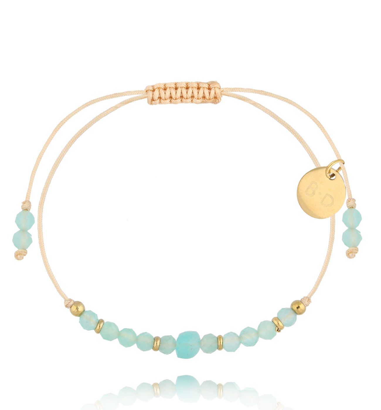 Bransoletka turkusowa z kamieniami naturalnymi Galena BMT0013 - By Dziubeka