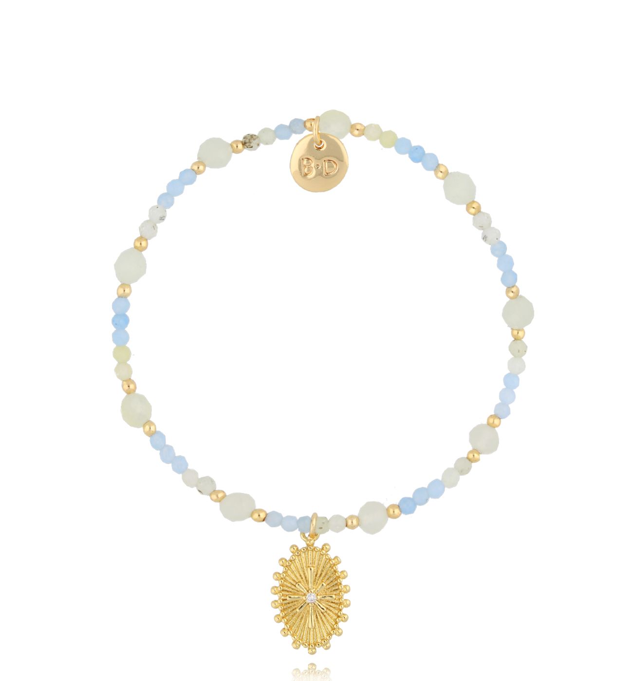 Bransoletka z akwamarynami Aqua BTW1961