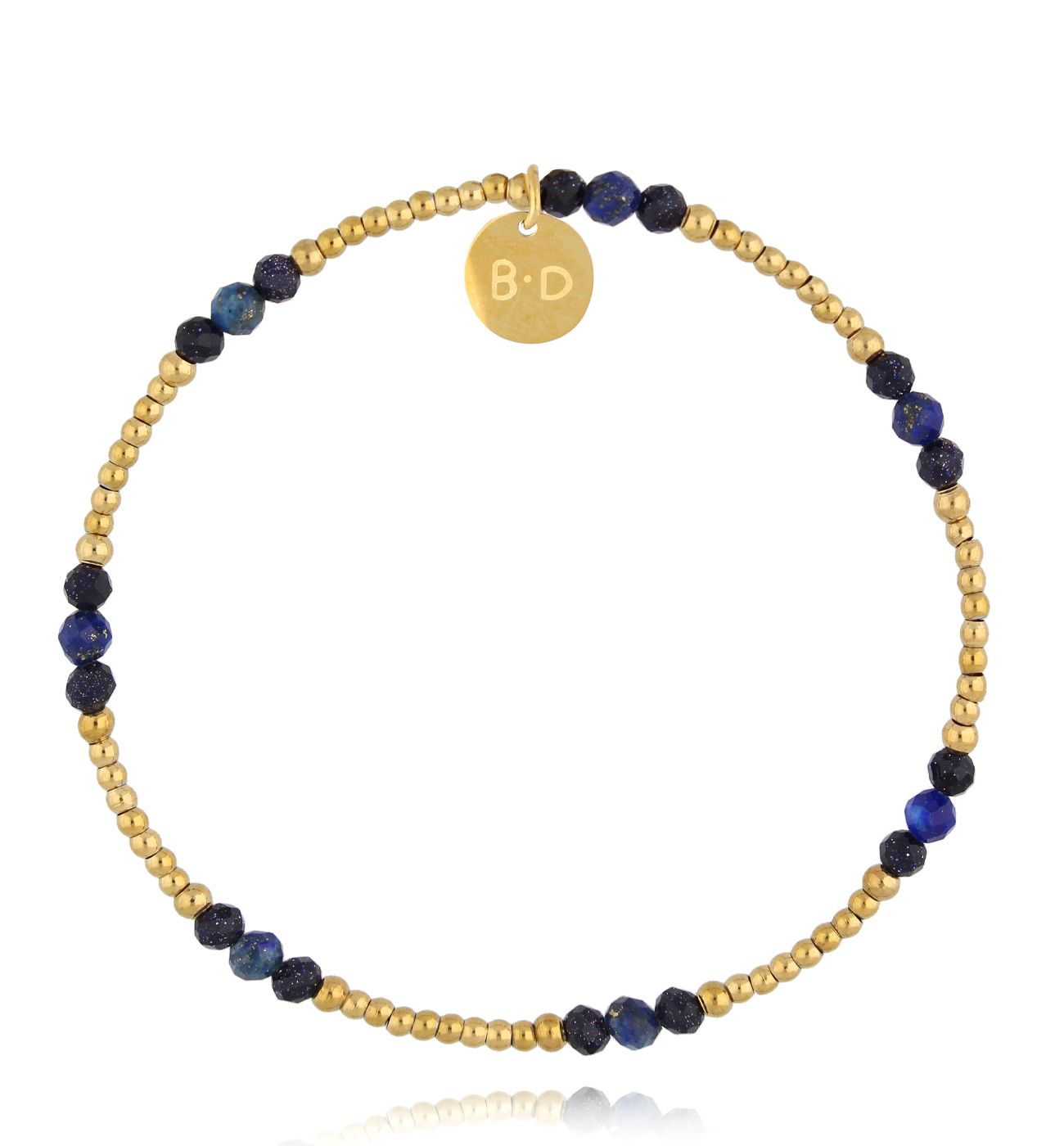 Bransoletka z lapisami złota - By Dziubeka