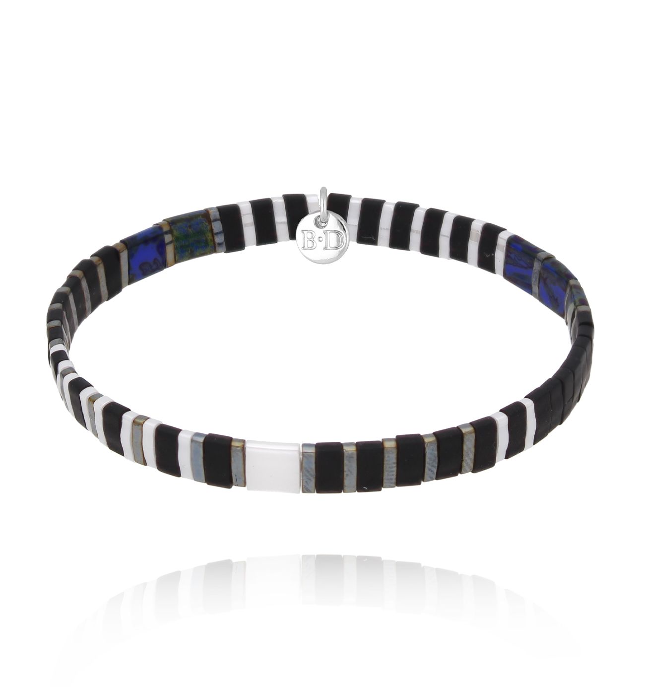 Bransoletka czarno biała Yummy BSC1698