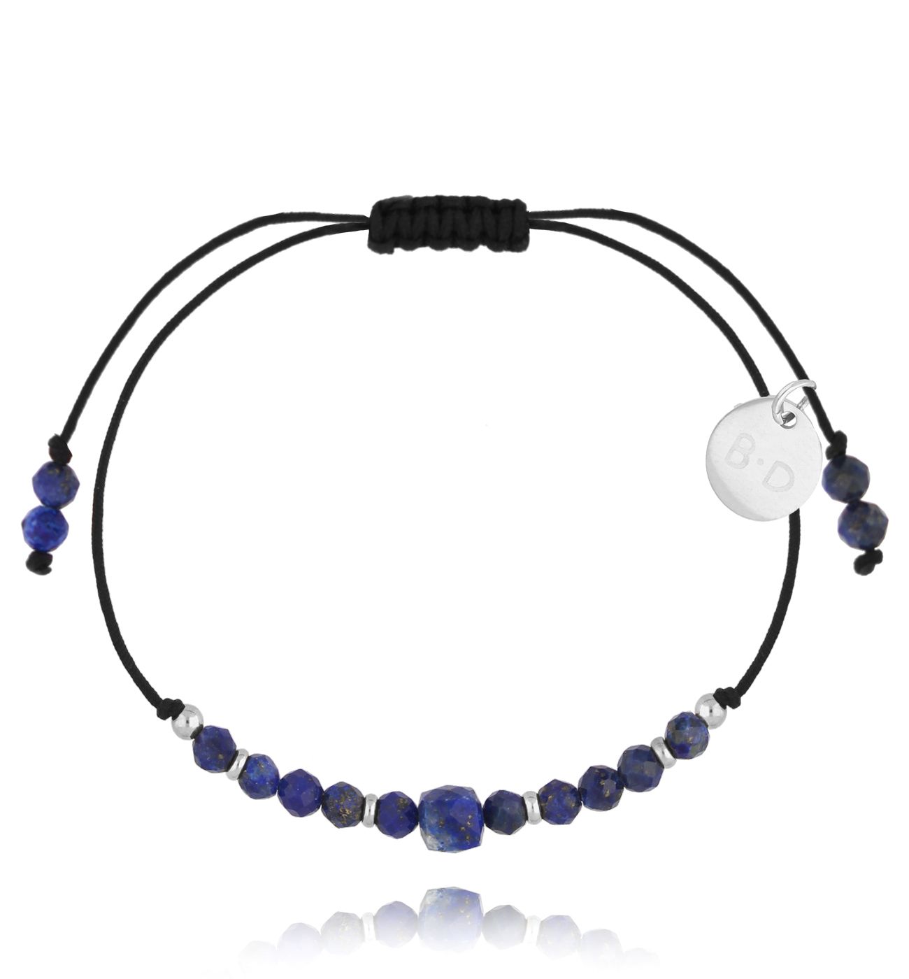 Bransoletka granatowa z kamieniami naturalnymi Galena BMT0022