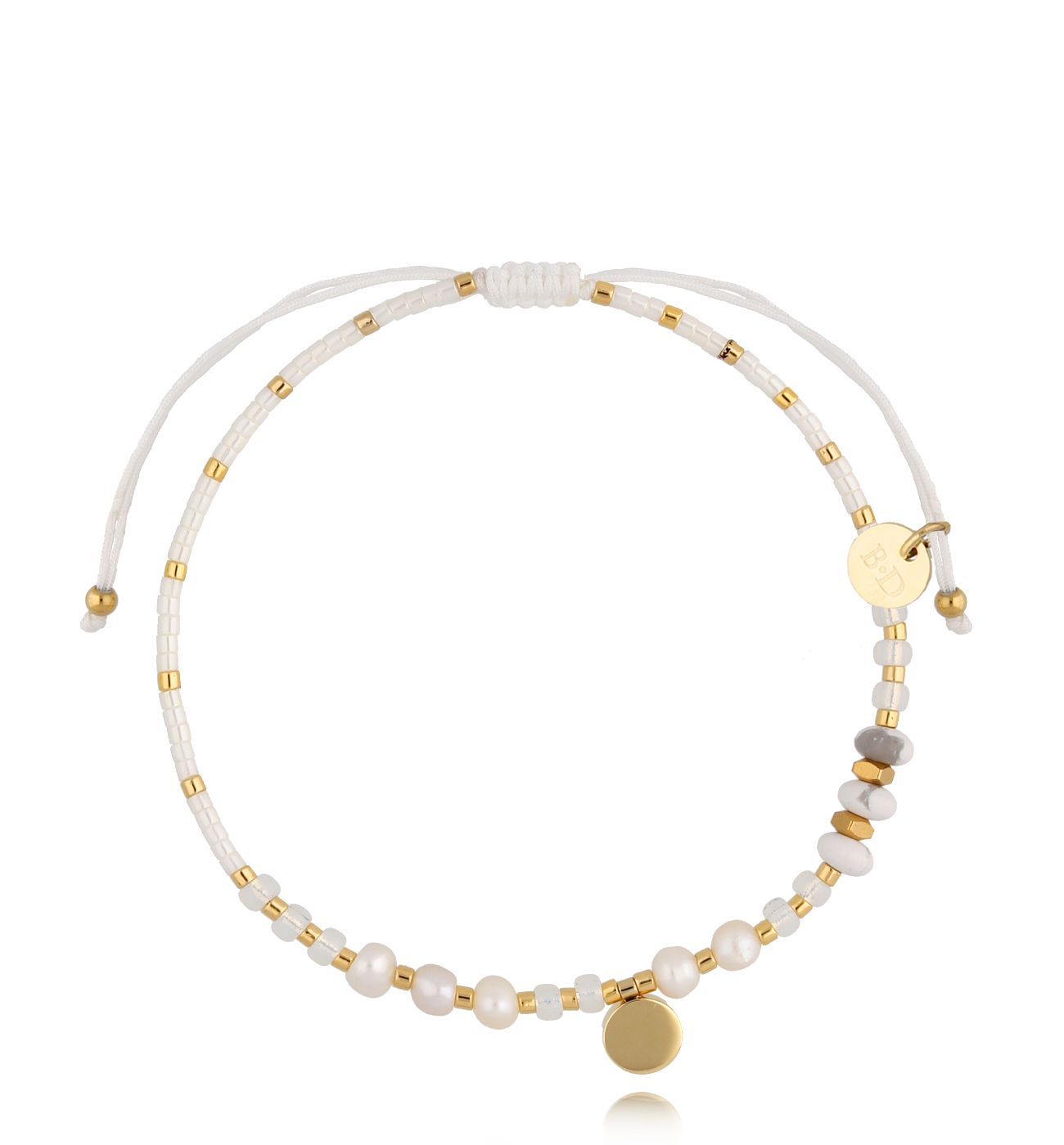 Bransoletka z perełkami biała Hottest BSC1478