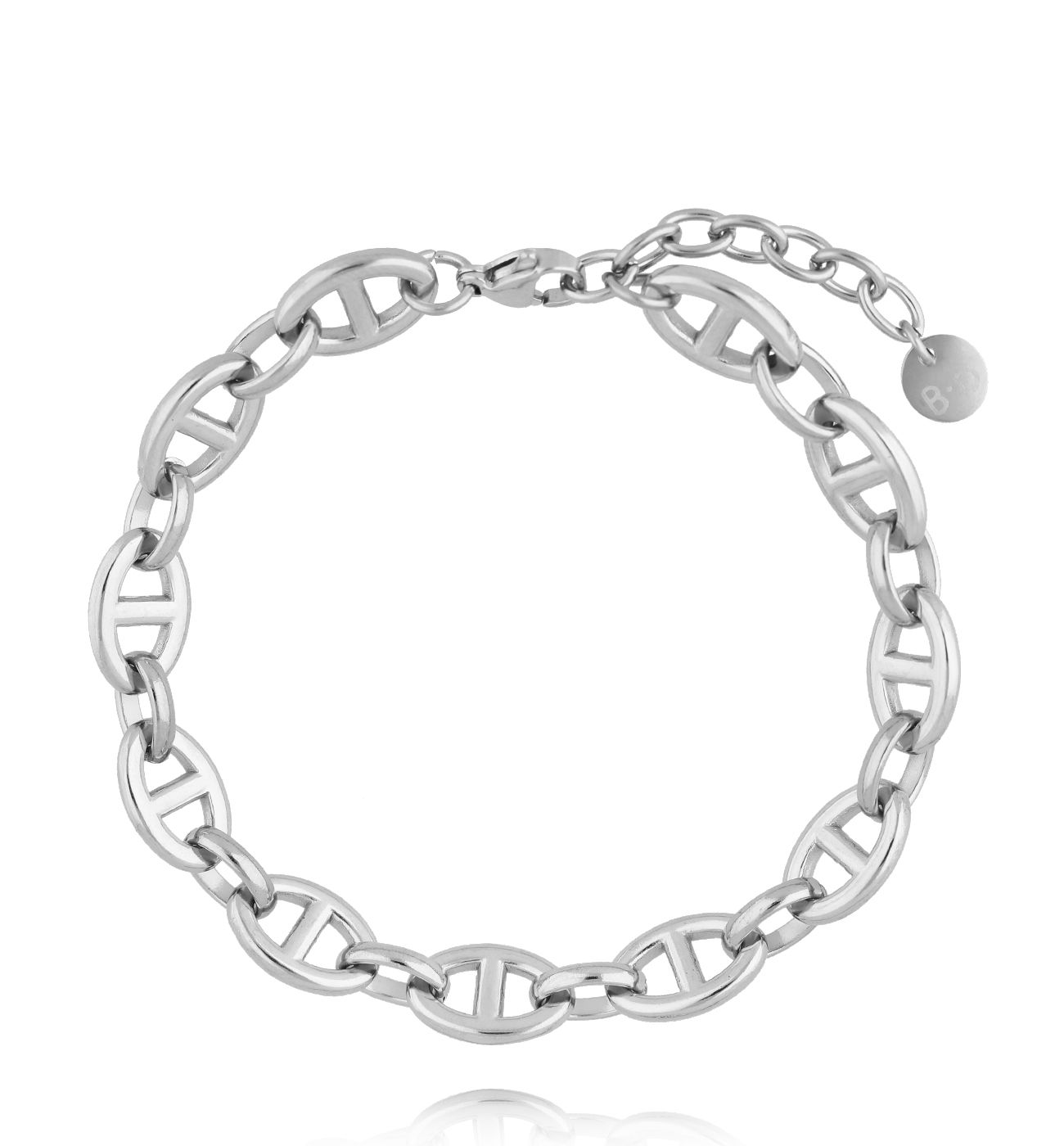 Bransoletka ze srebrnym łańcuchem BSY0311 - By Dziubeka