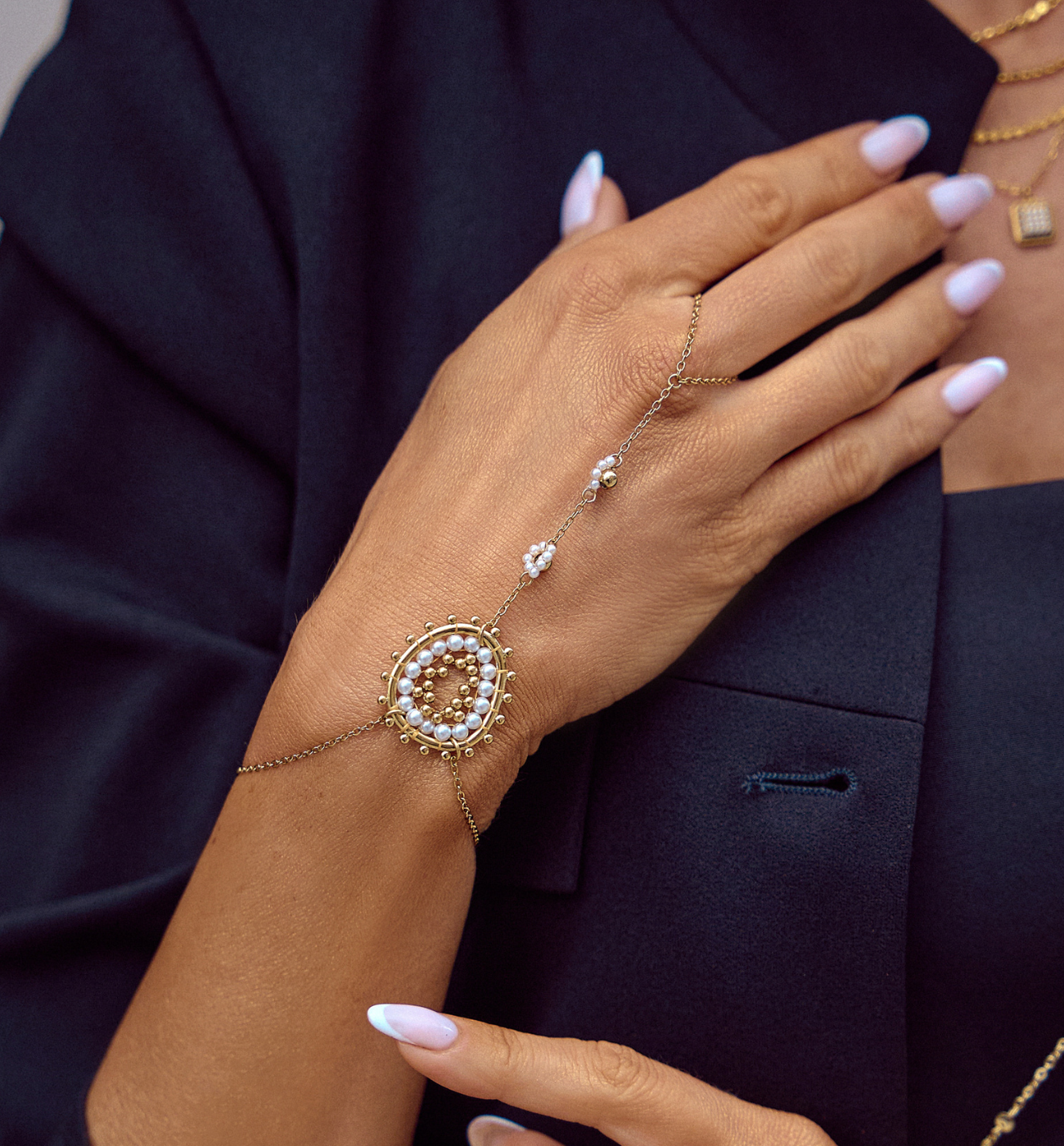 Bransoletka perłowa z pierścionkiem Beades BBI0051 - By Dziubeka