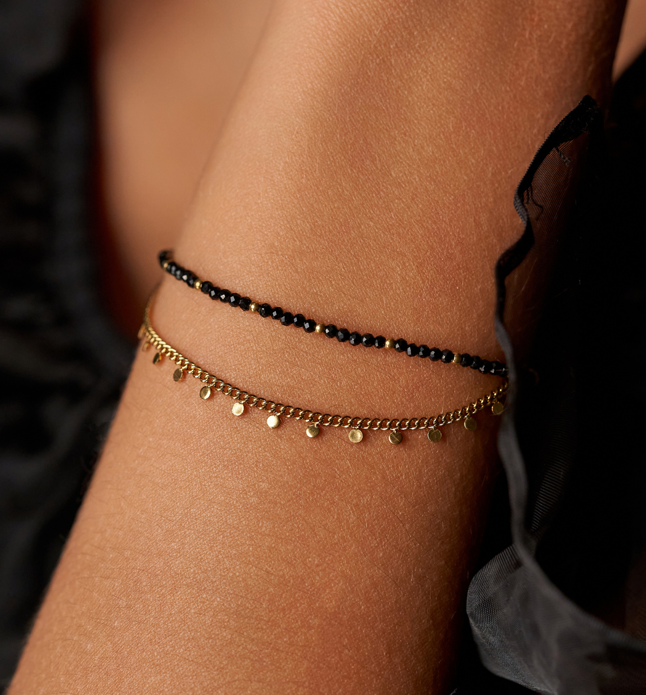 Bransoletka złota z agatami Mina BSC1912