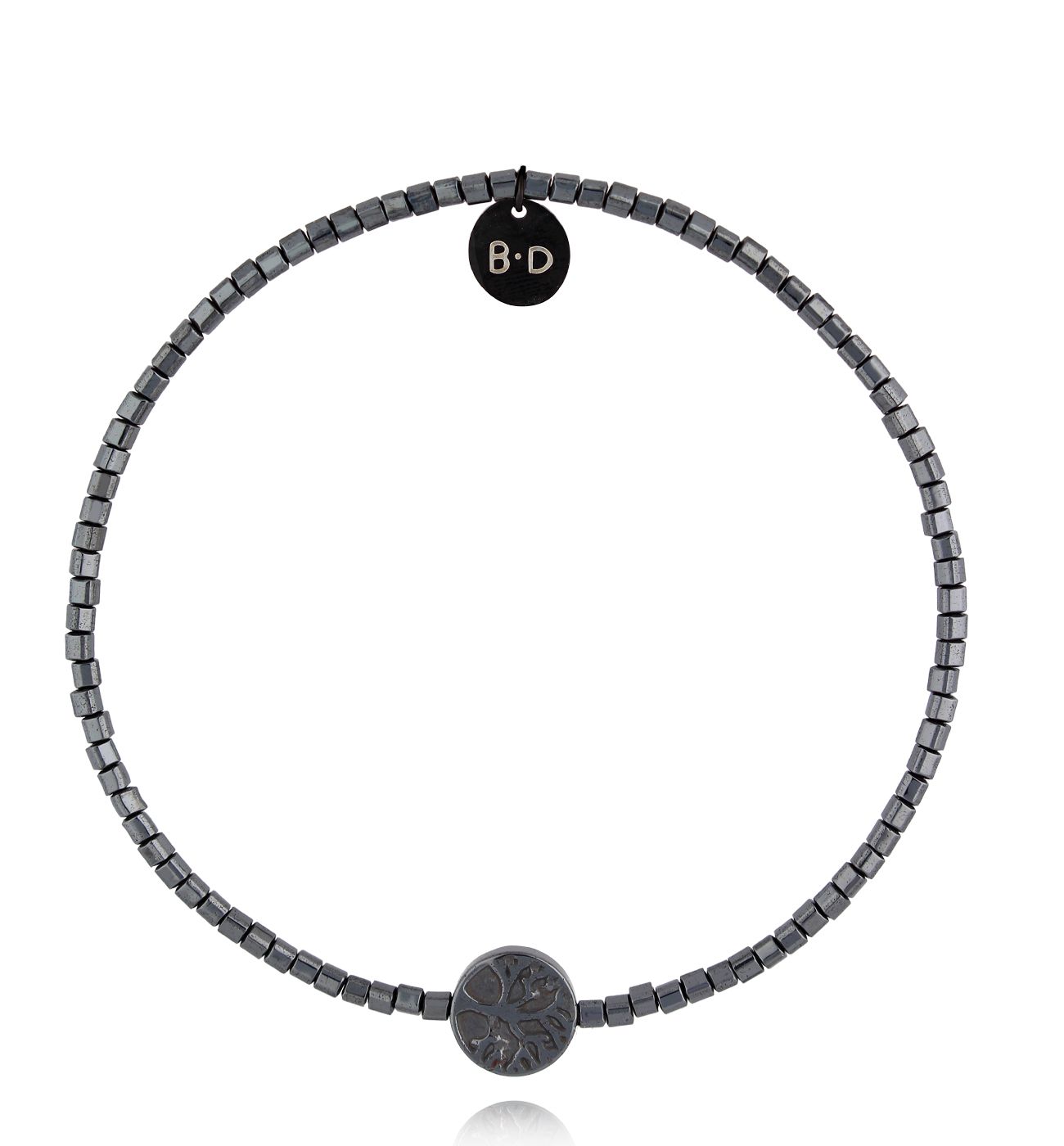 Bransoletka z hematytami i drzewkiem BTW3260