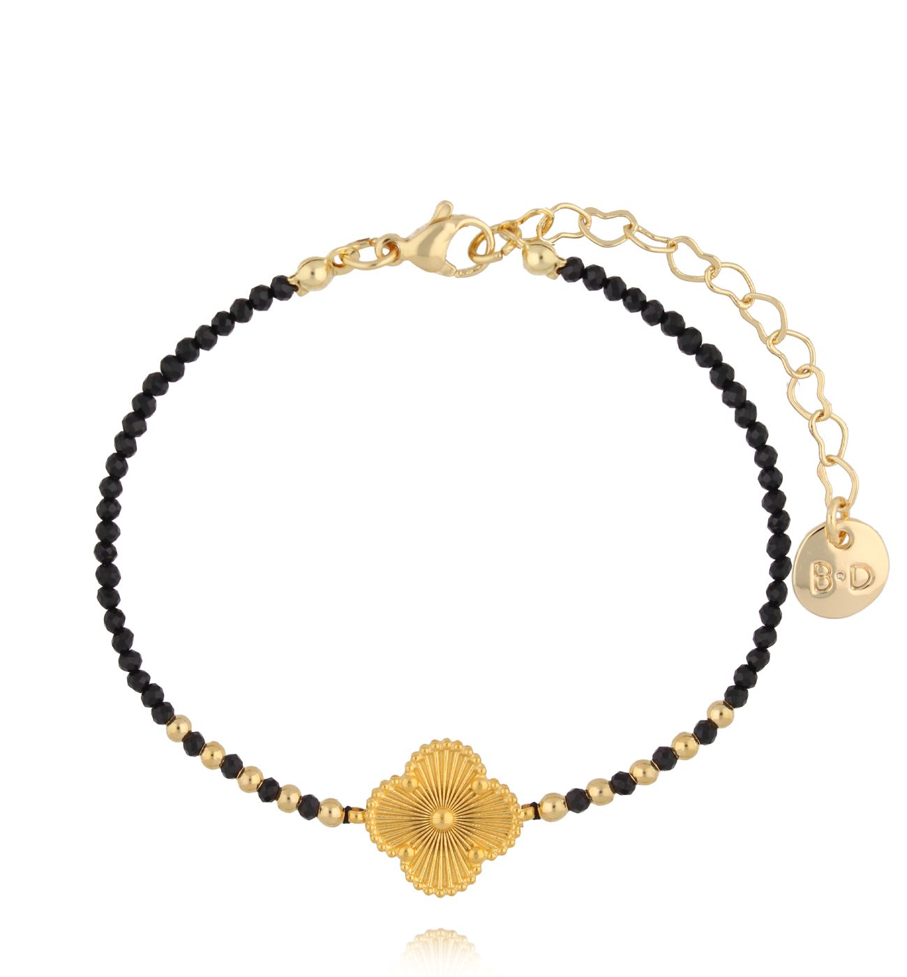 Bransoletka z turmalinami i koniczynką More Than BMT0265