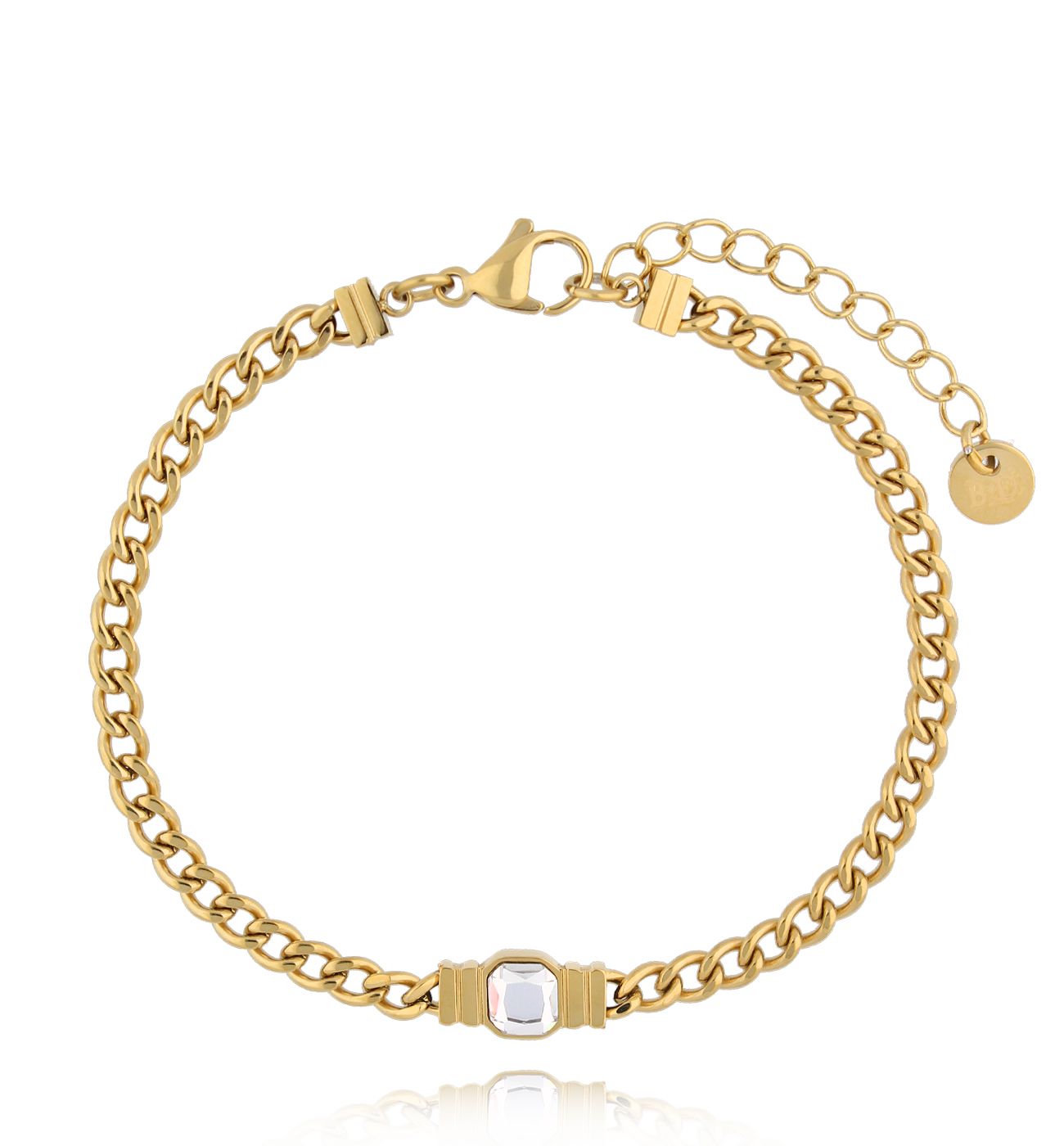 Bransoletka złota z łańcuchem Stormy Charm BSA0708