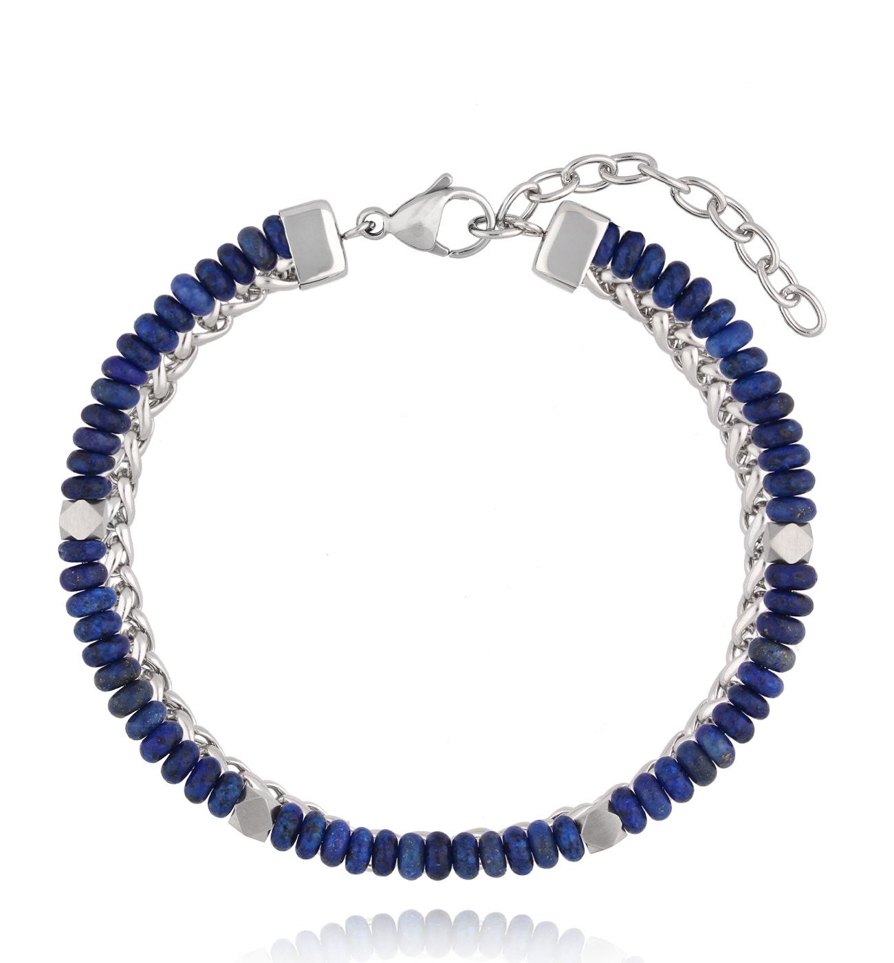 Bransoletka męska z lapisami BMITC0833