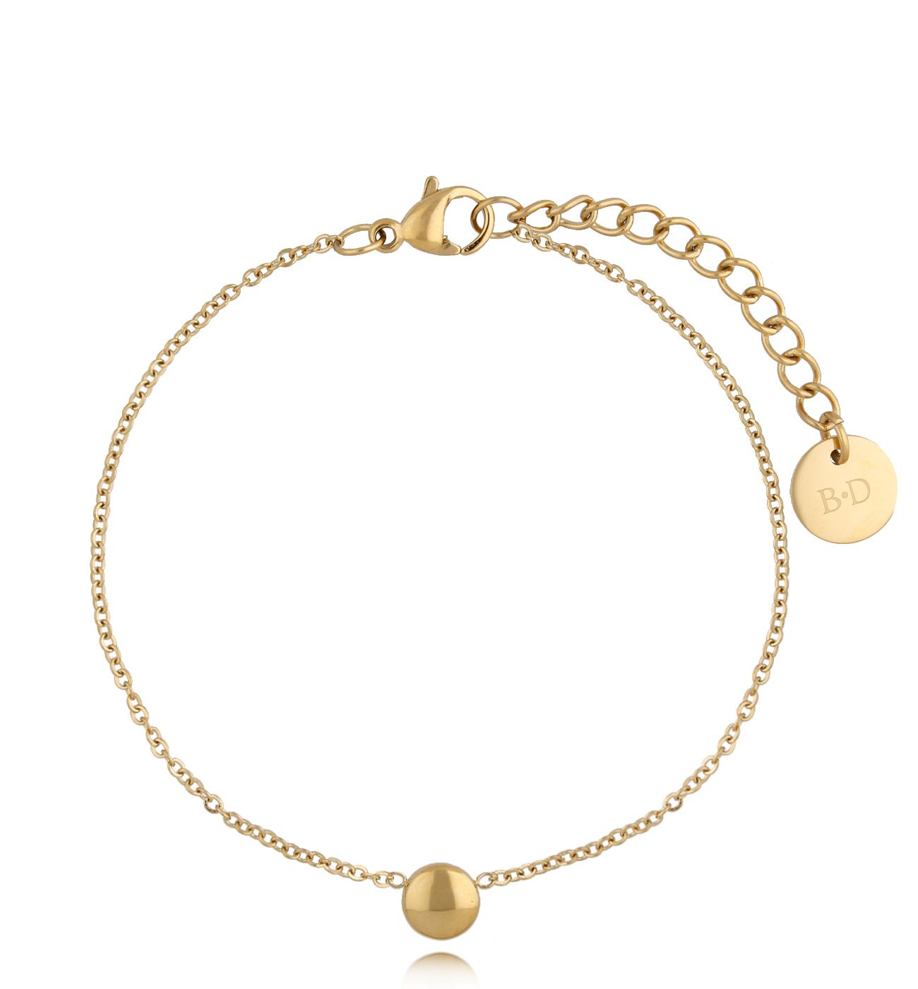 Bransoletka złota z małym dyskiem Anika BSA0368