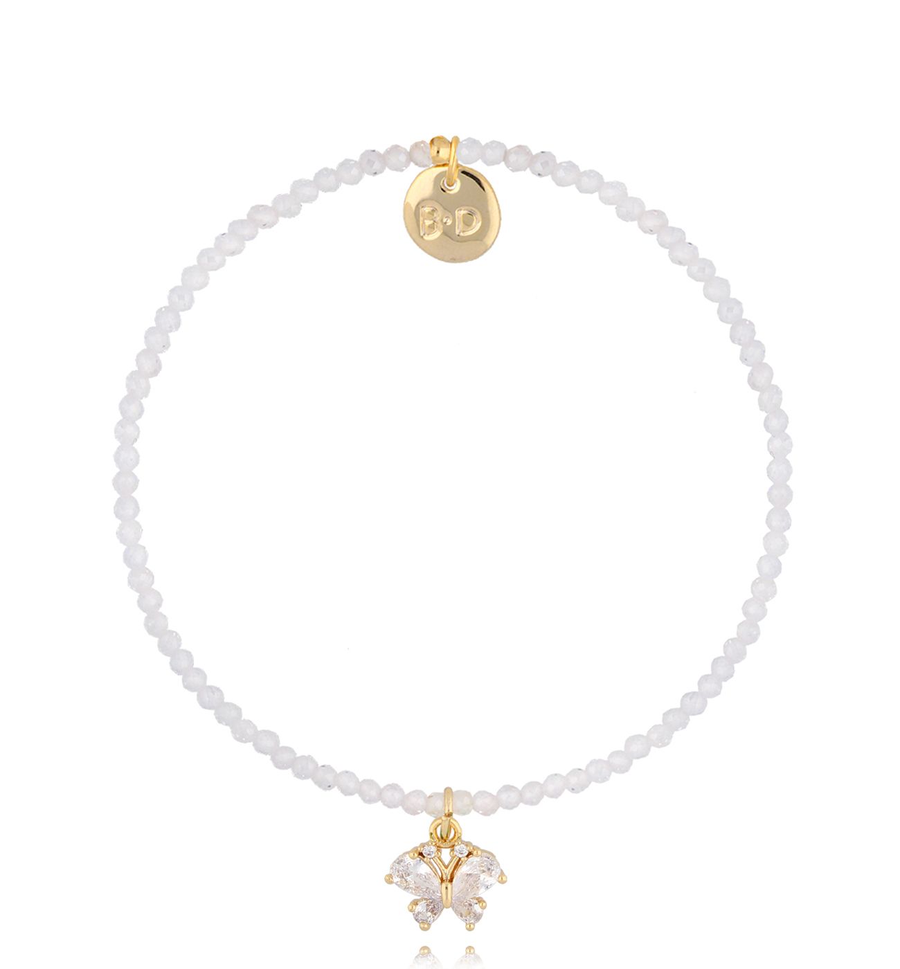 Bransoletka z cyrkoniami i motylkiem Lifestyle BTW1719