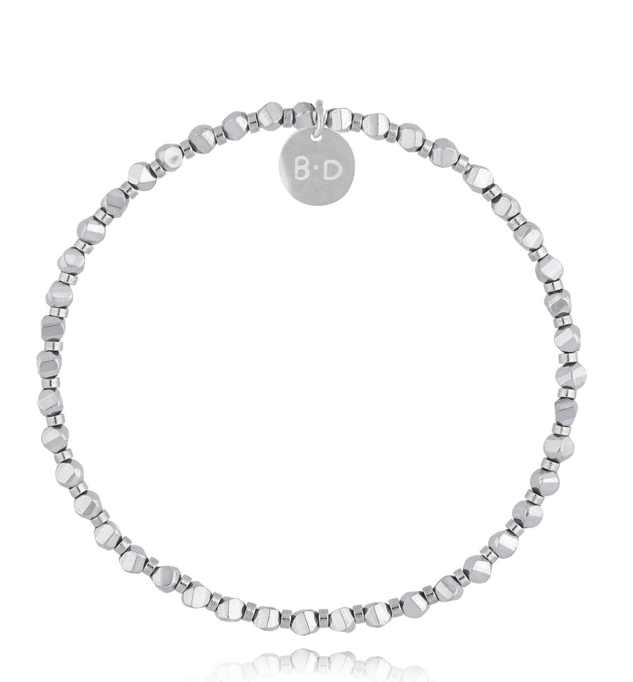 Bransoletka ze srebrnymi hematytami Getafe BTW2598