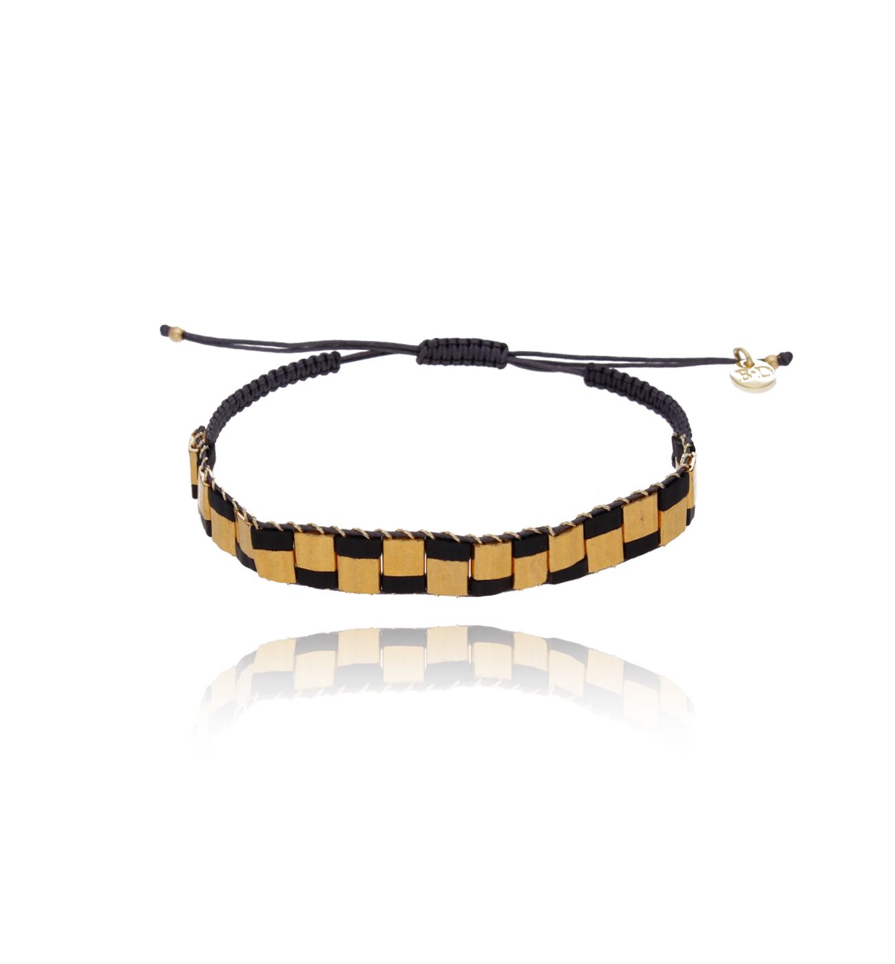 Bransoletka czarno złota Yummy BSC1972