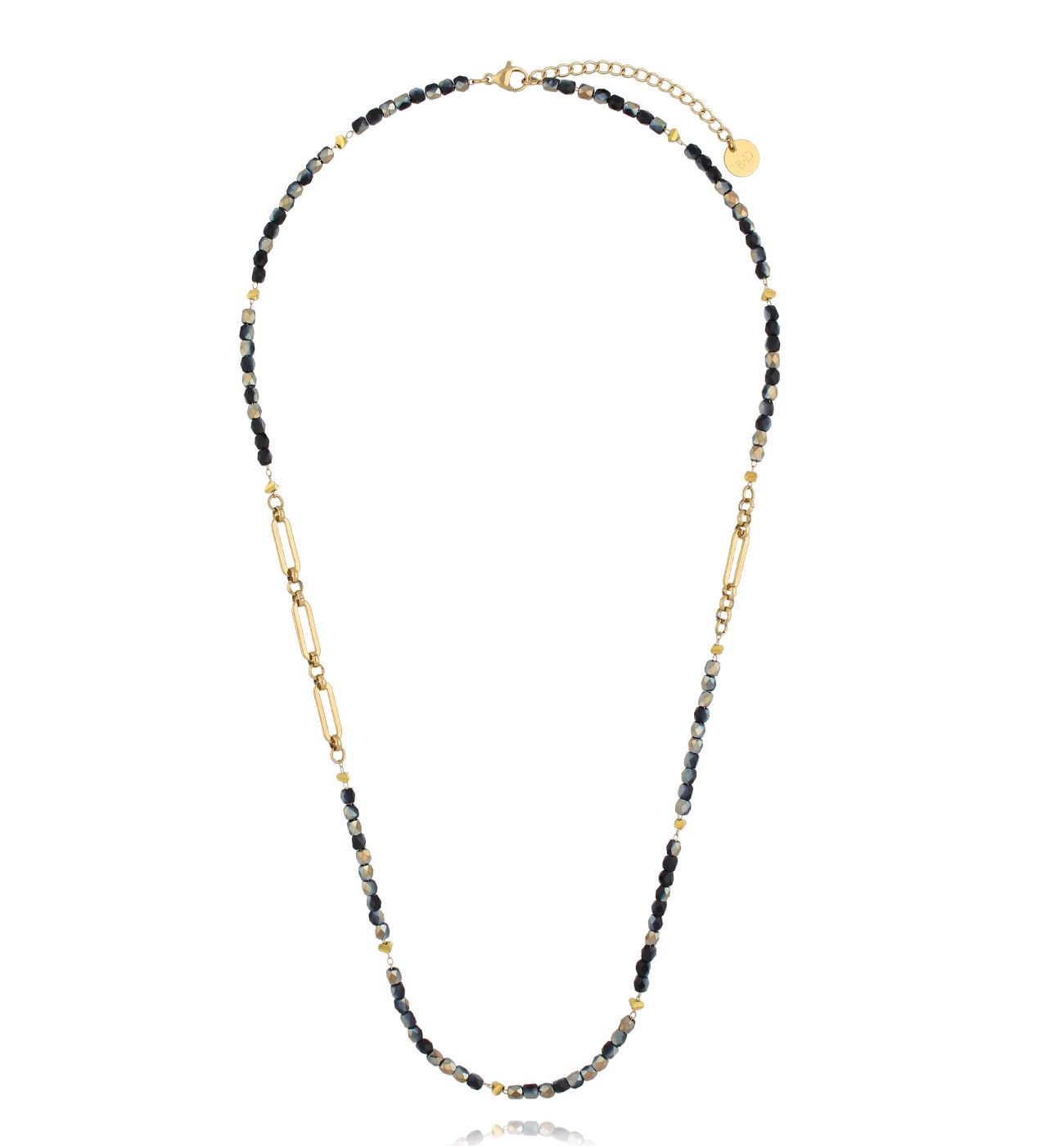 Naszyjnik długi z kryształkami - By Dziubeka