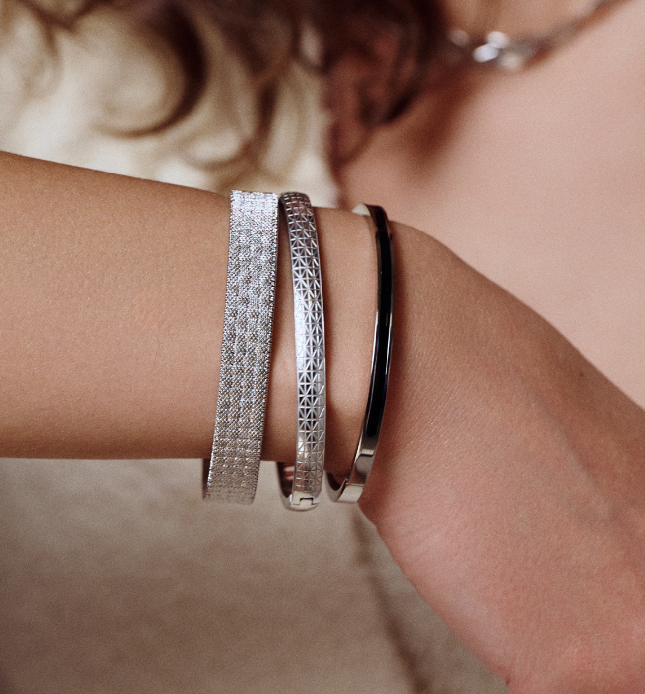 Zestaw srebrnych bransoletek ZN0037 - By Dziubeka