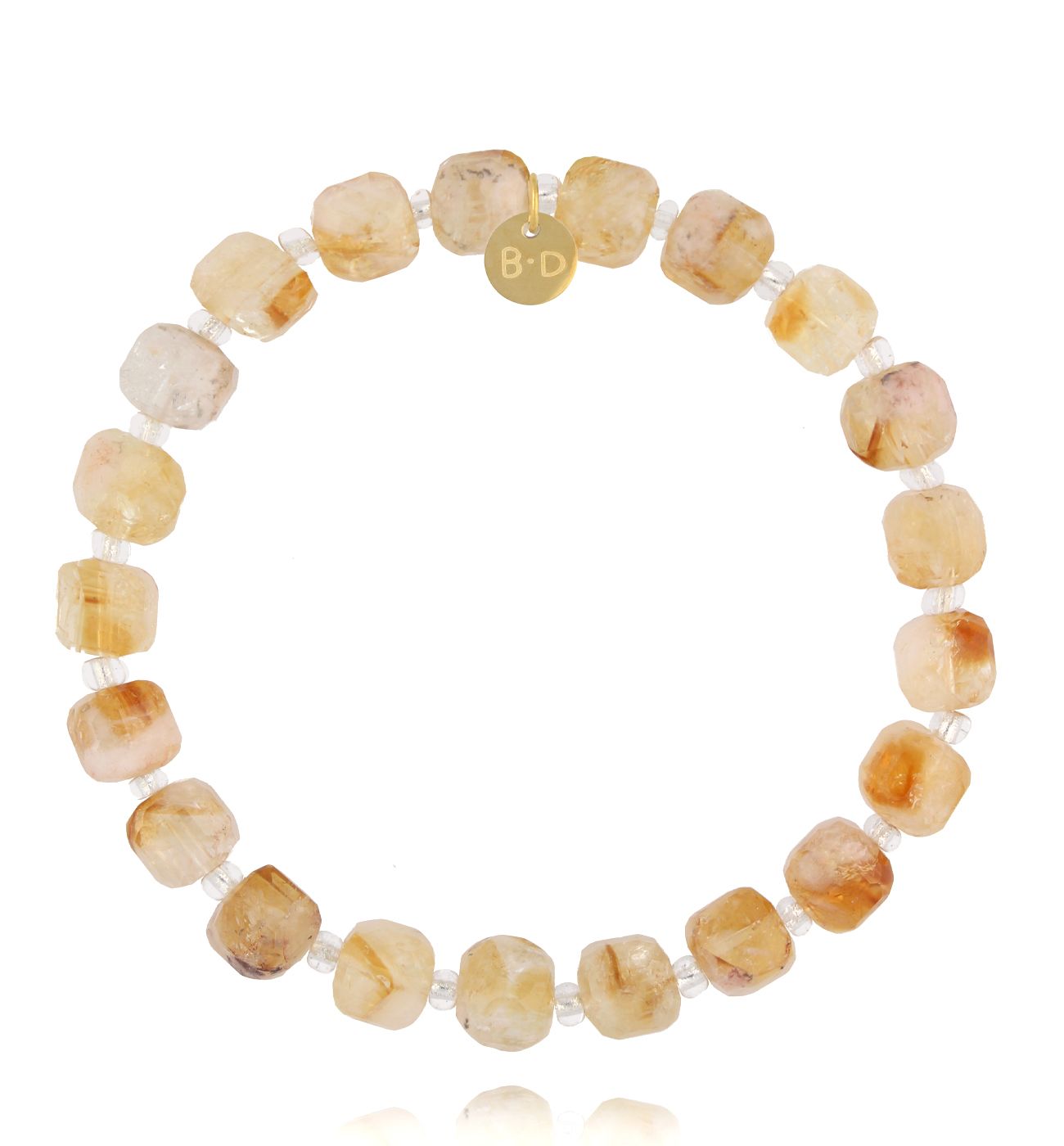 Bransoletka z cytrynami sześciennymi - By Dziubeka