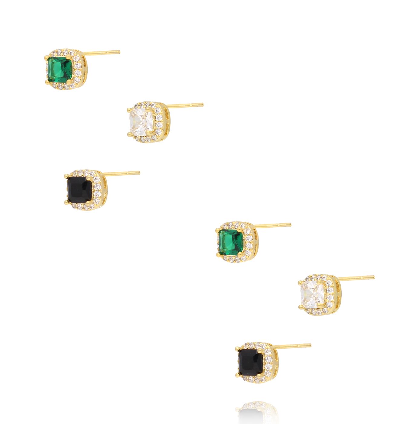 Zestaw kolczyków z cyrkoniami KSS1990