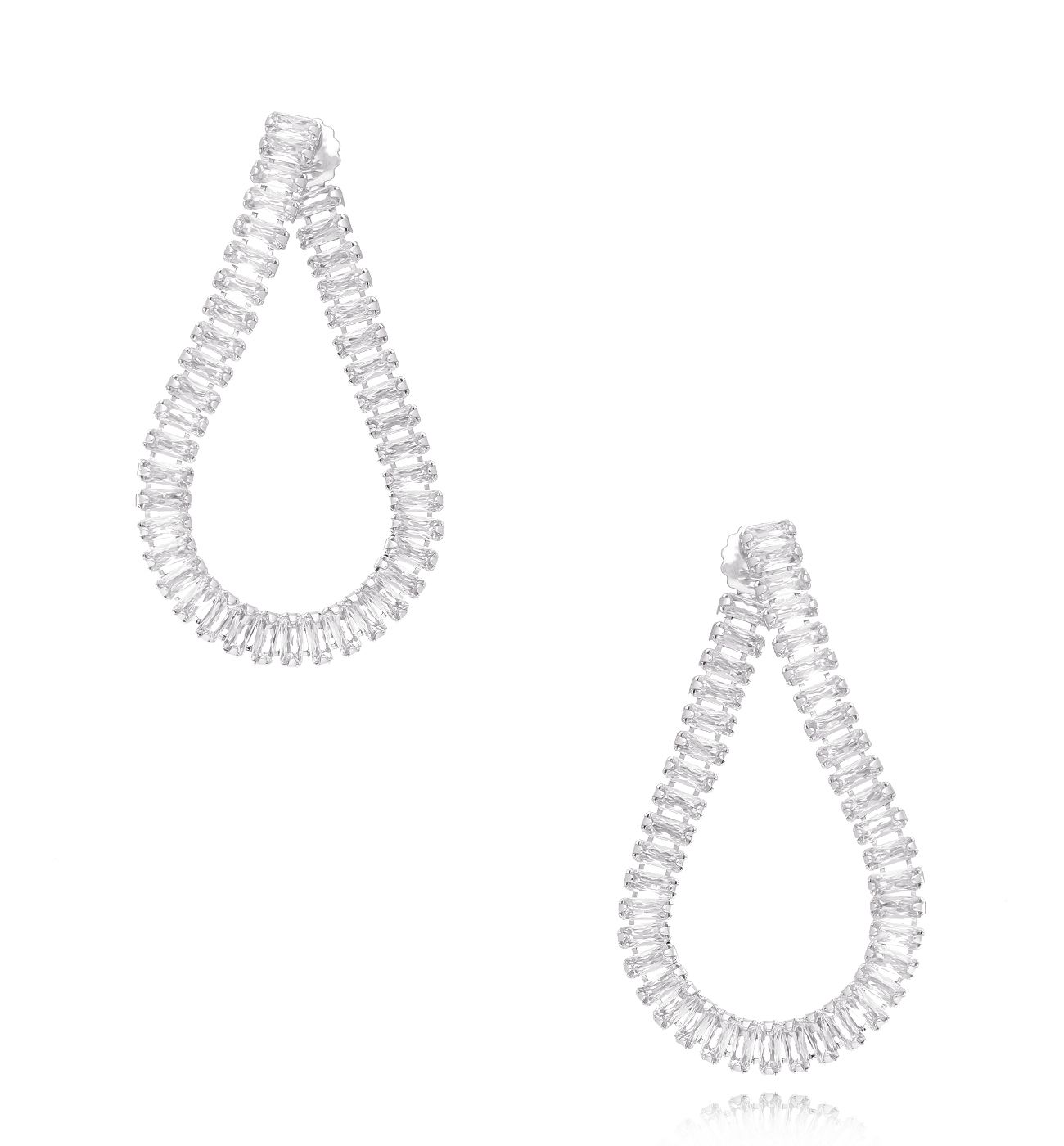 Kolczyki srebrne z kryształkami Samantha - By Dziubeka