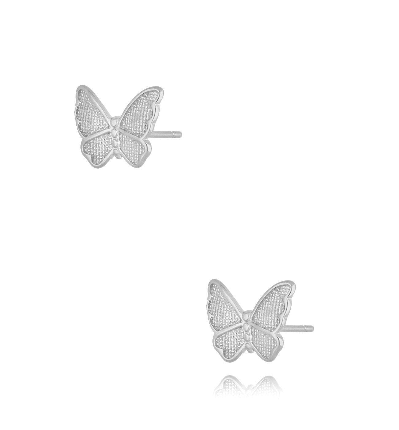 Kolczyki srebrne z motylem Geppi KSE0109