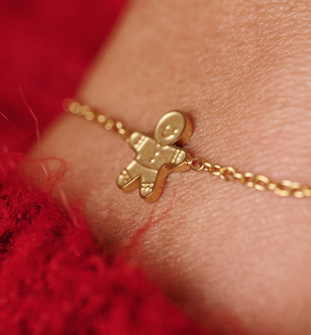 Bransoletka ze ciastkiem złota BSA0839