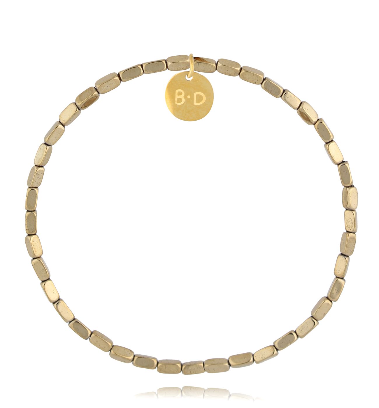 Bransoletka ze złotymi hematytami Joyfulness - By Dziubeka