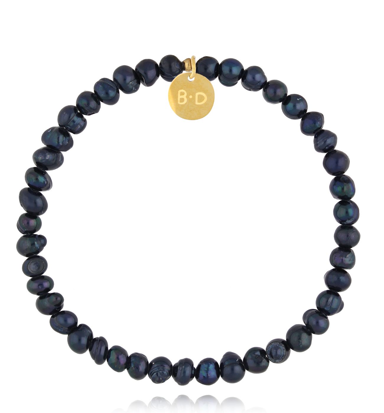 Bransoletka z granatowymi perłami BPE0133