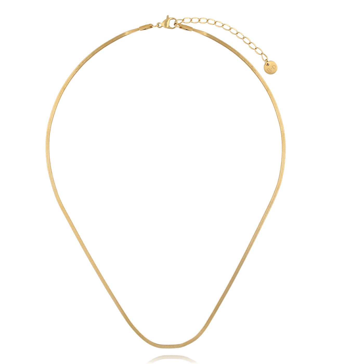 Naszyjnik żmijka cienka złota NSY0535 - By Dziubeka
