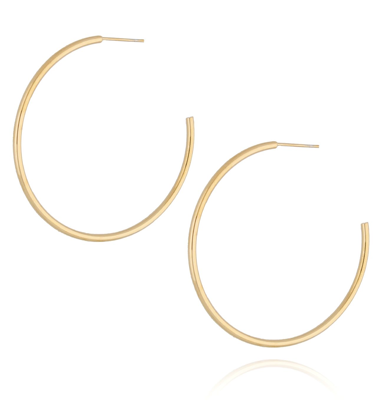 Kolczyki pozłacane kółka - By Dziubeka