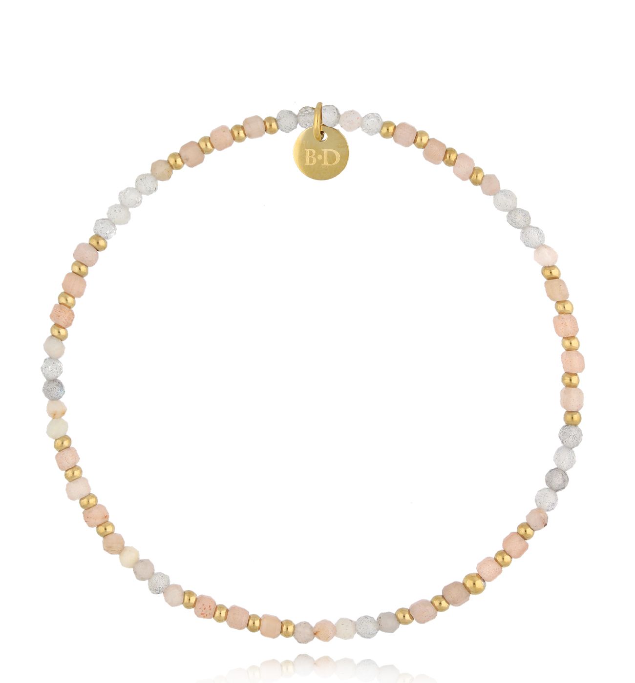 Bransoletka beżowa z kamieniami naturalnymi Heather BSC1674