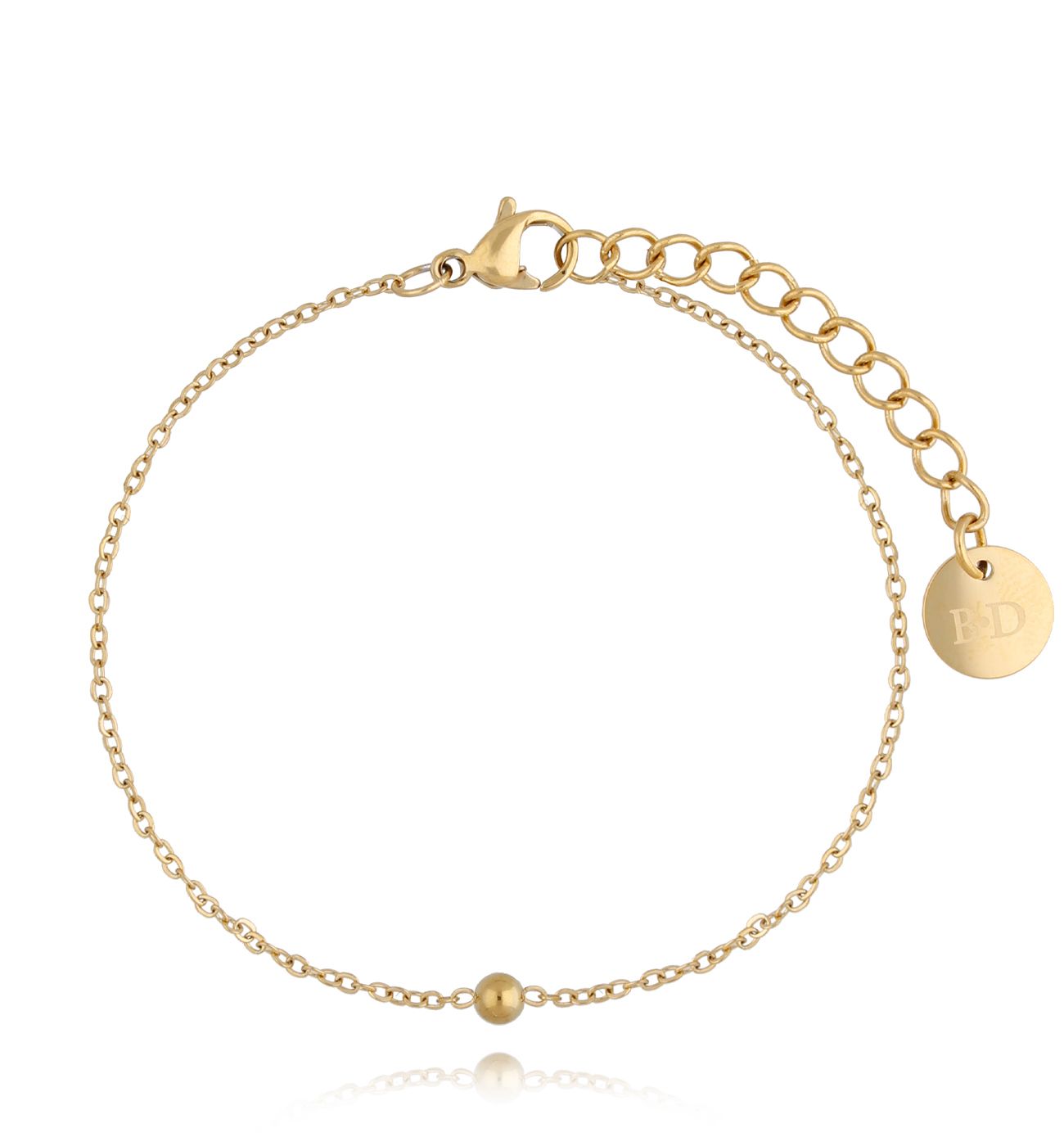 Bransoletka złota z kuleczką Ball - By Dziubeka