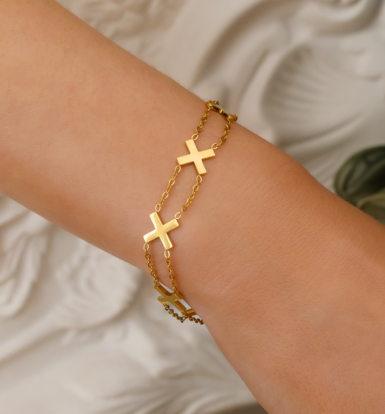 Bransoletka z X złota Graceful Faith - By Dziubeka