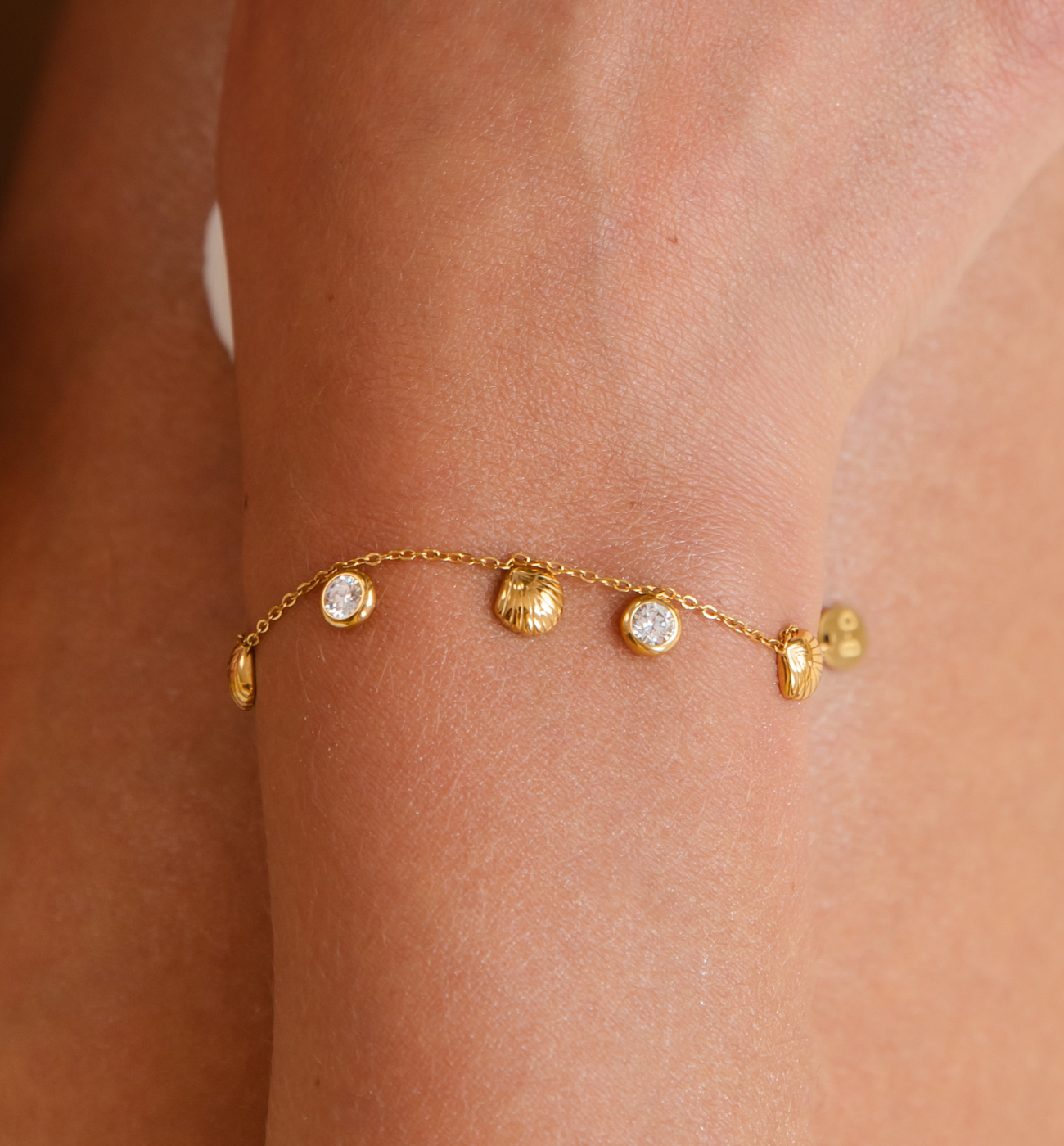 Bransoletka z muszelkami BSY0511 - By Dziubeka