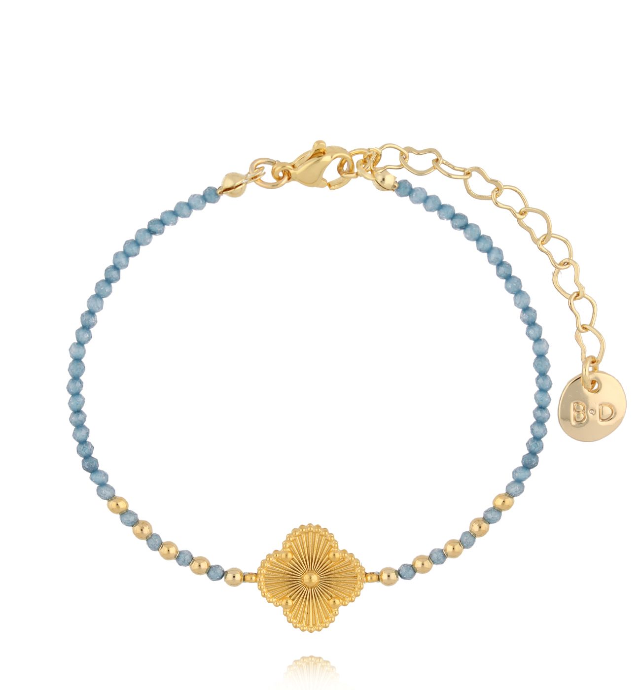 Bransoletka z cyrkoniami i koniczynką More Than BMT0263 - By Dziubeka