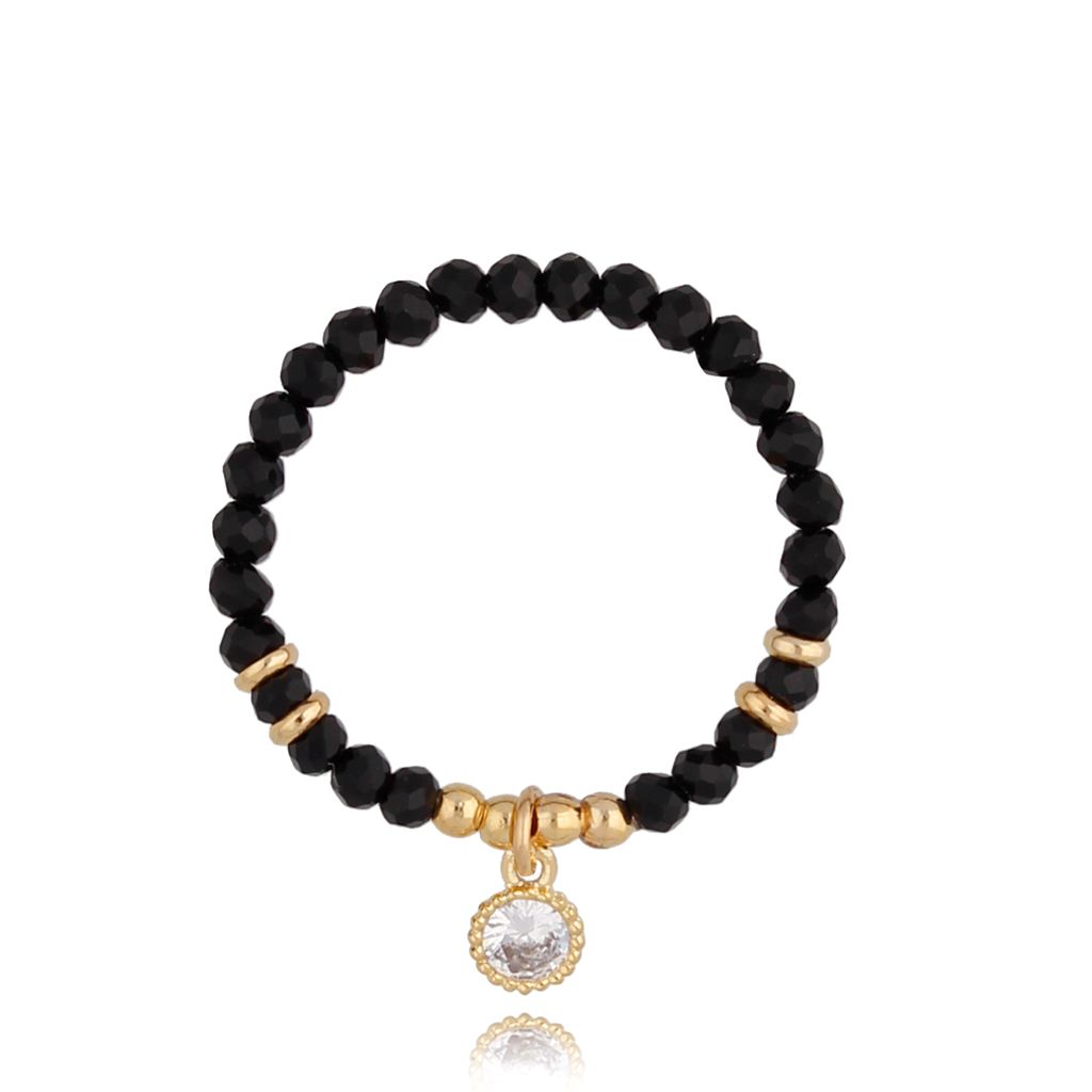 Pierścionek z agatami Petite - By Dziubeka