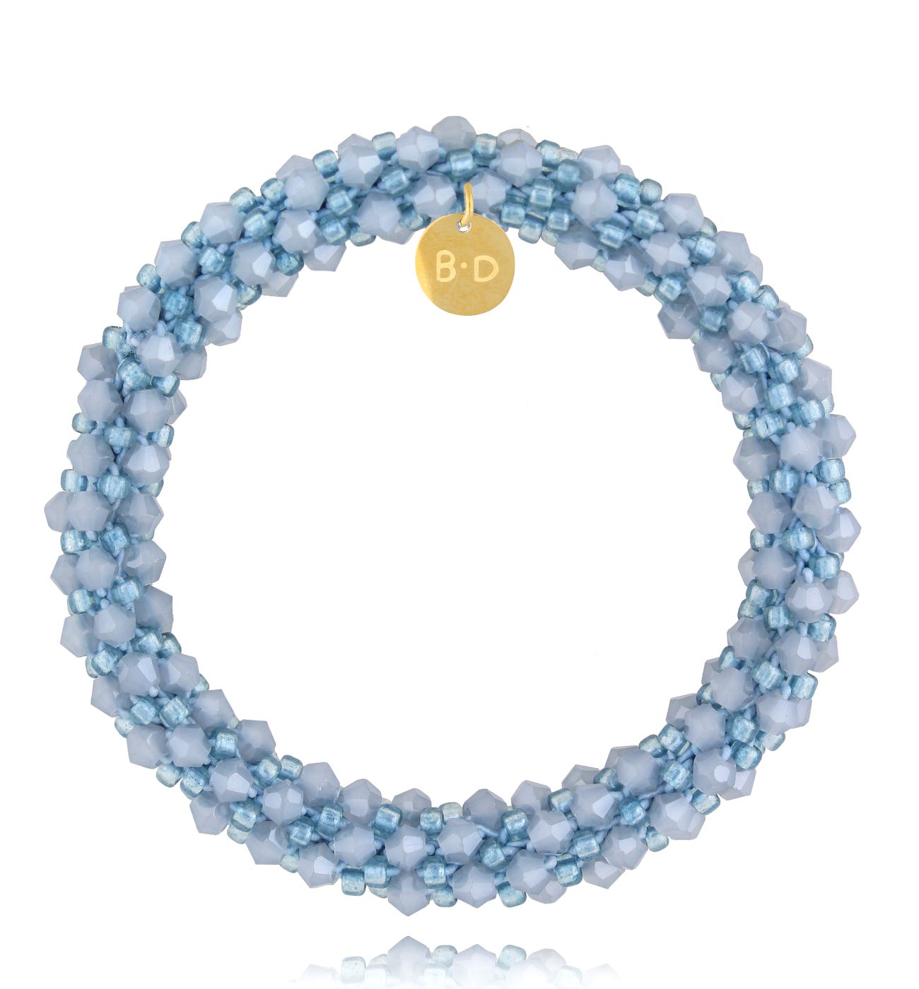 Bransoletka z kryształkami niebieska Luminous II BWE0036 - By Dziubeka