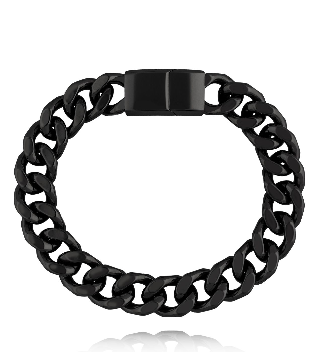 Bransoletka z łańcuchem czarnym 26 - By Dziubeka